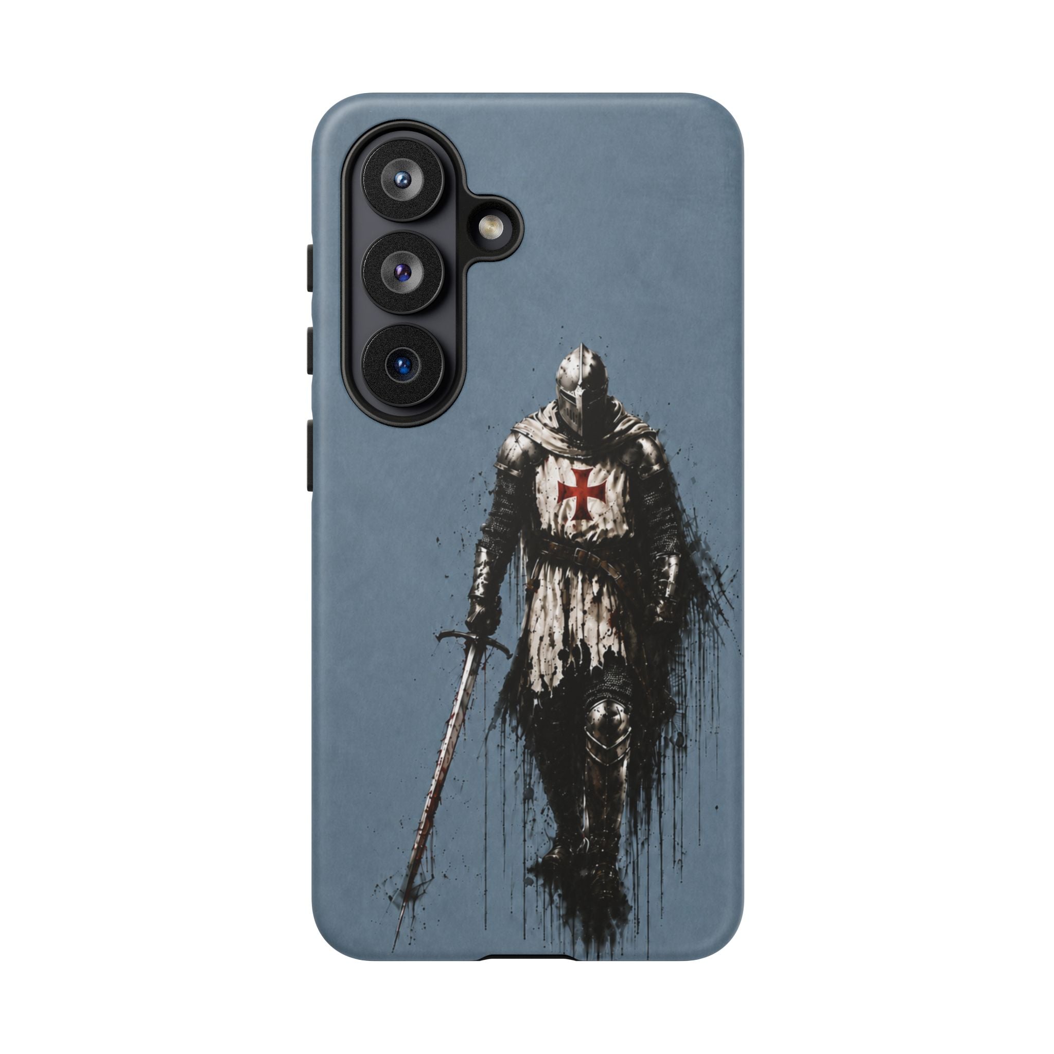 Knight Of The Templar Order Phone Case | Faded Steel Blue