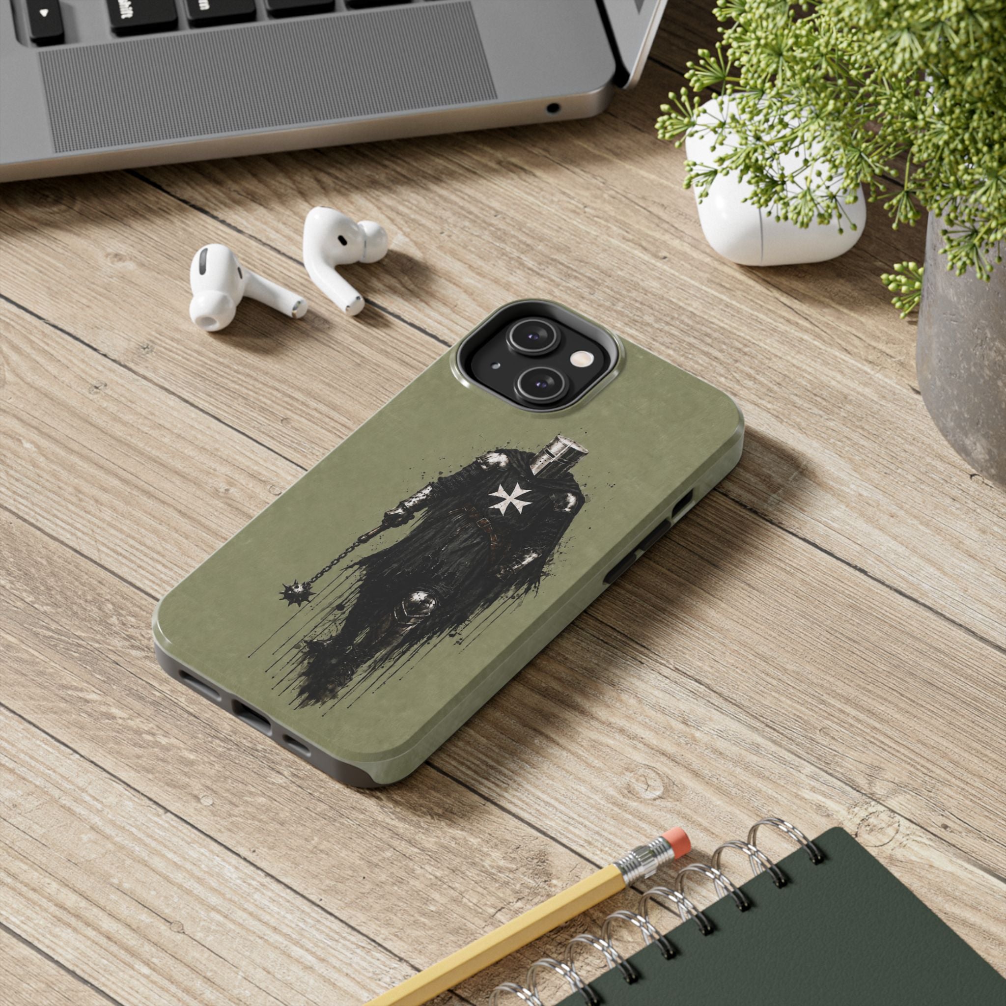 Knight Of The Hospitaller Order Phone Case I Dusty Sage
