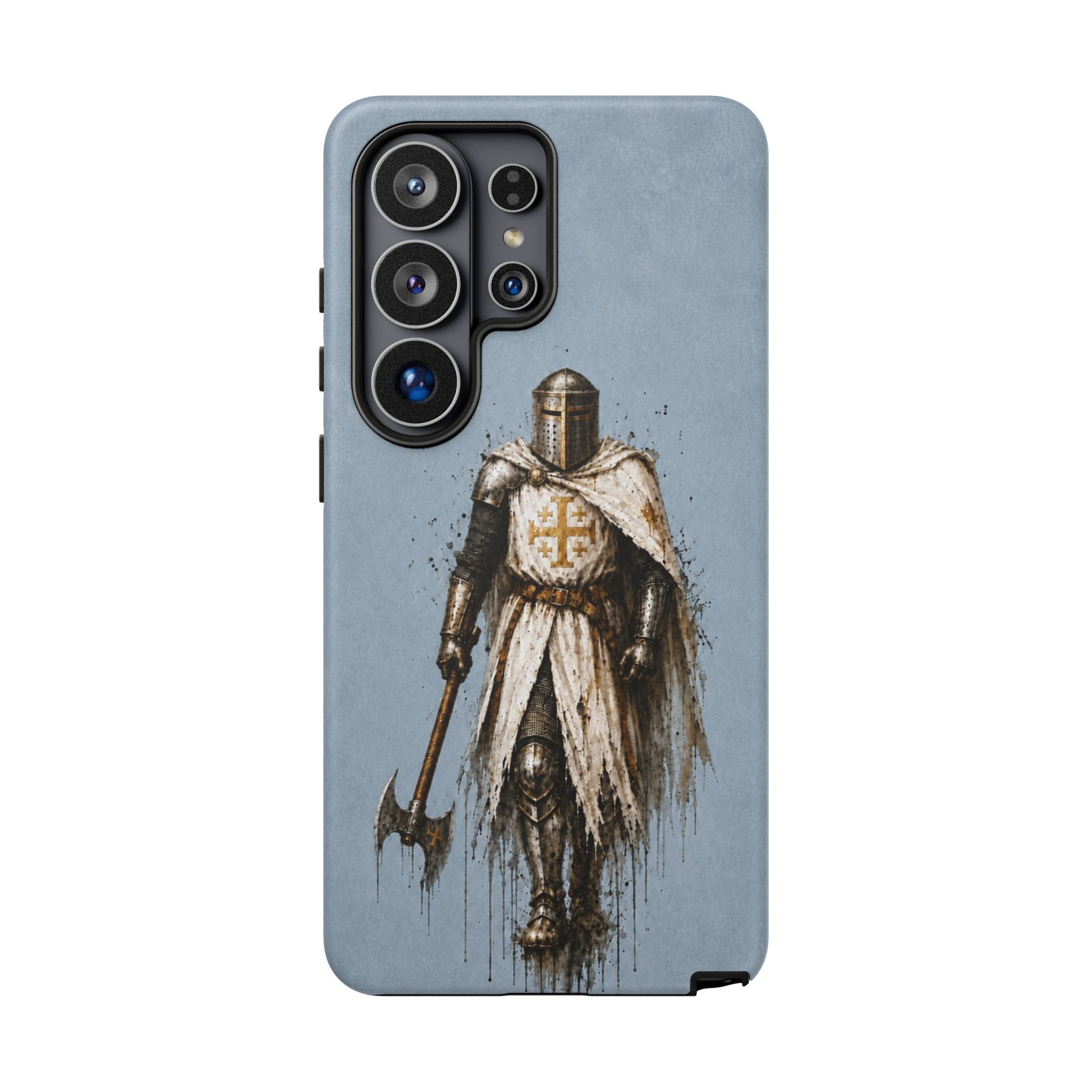 Knight Of The Kingdom Of Jerusalem Phone Case | Faded Steel Blue