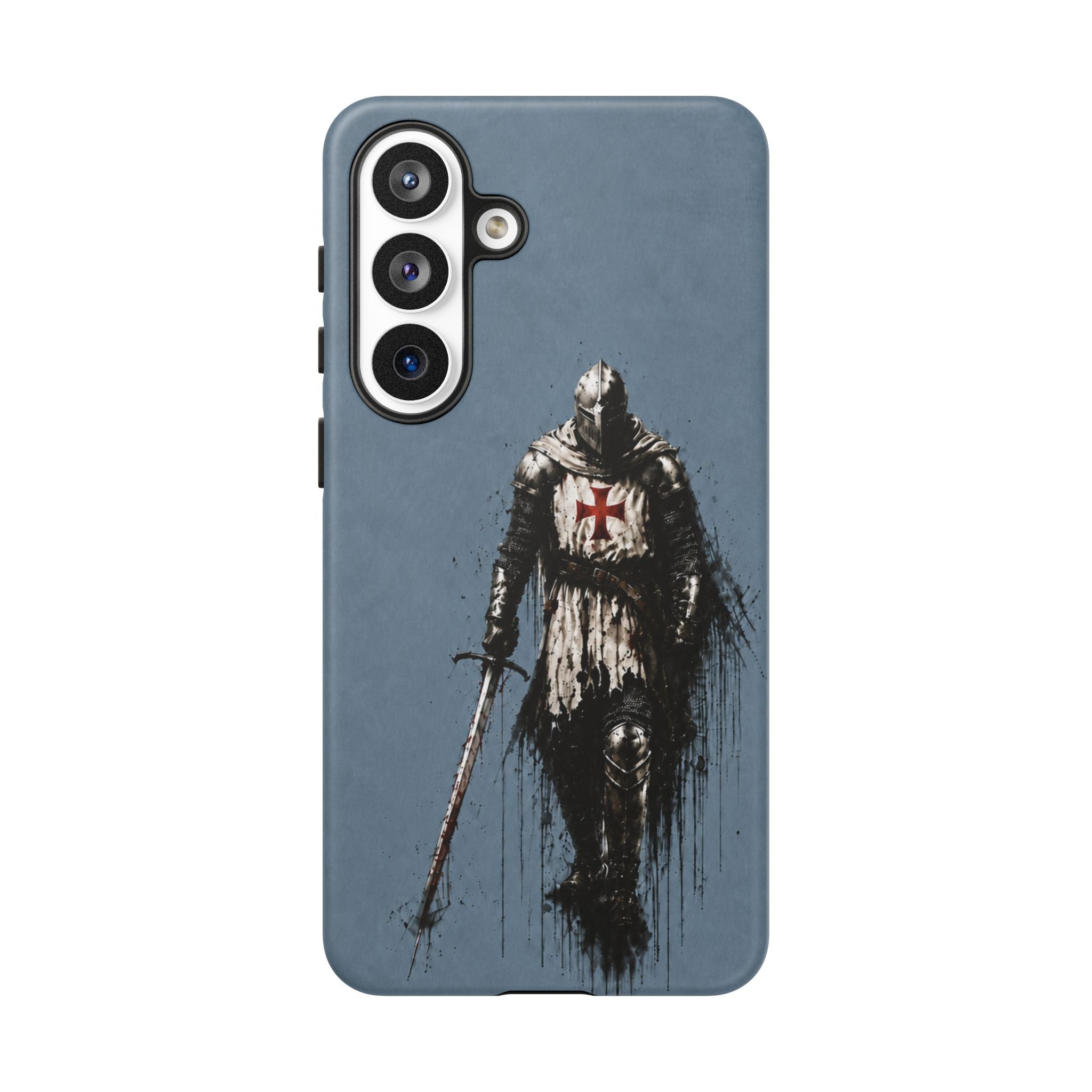 Knight Of The Templar Order Phone Case | Faded Steel Blue