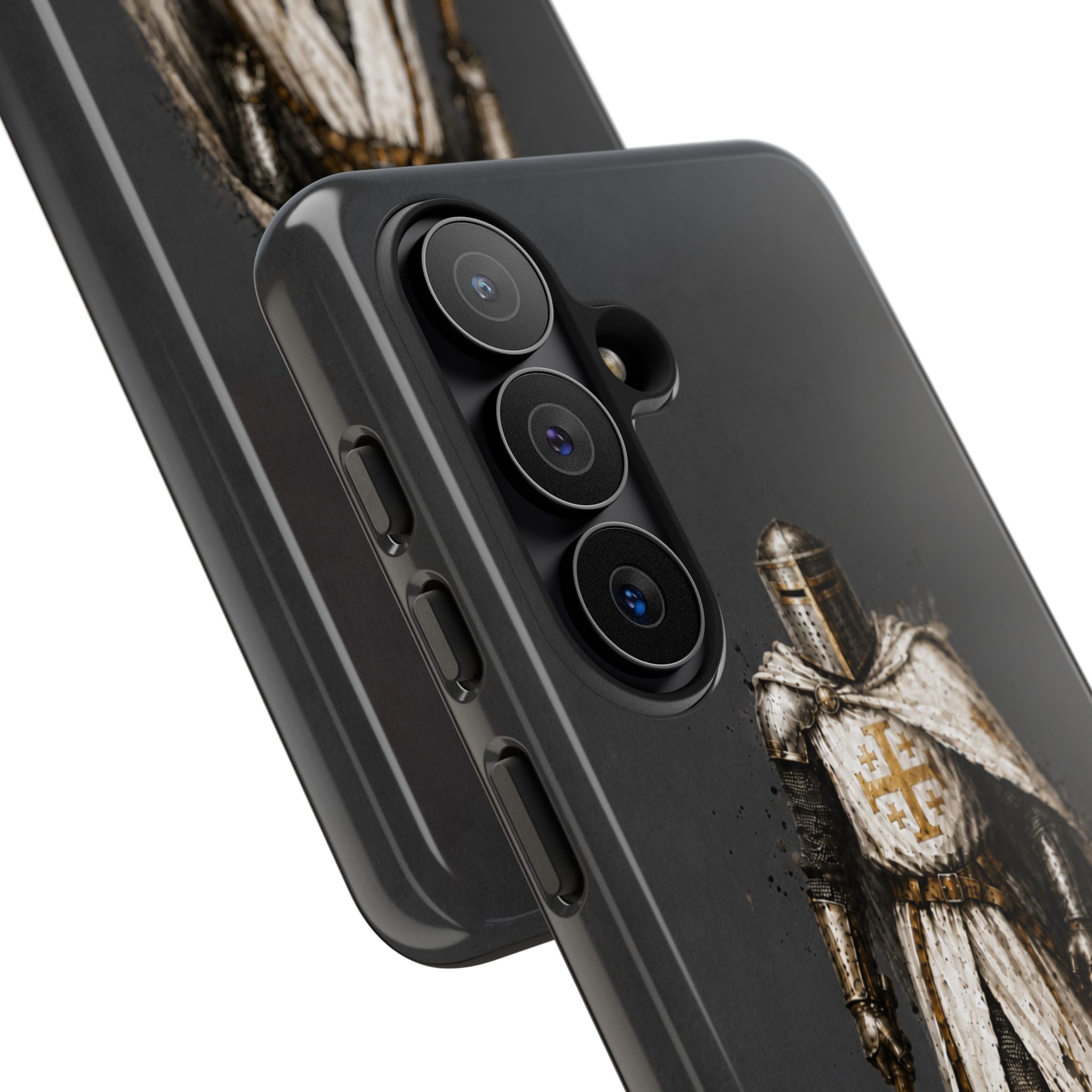 Knight Of The Kingdom Of Jerusalem Phone Case | Charcoal Grey