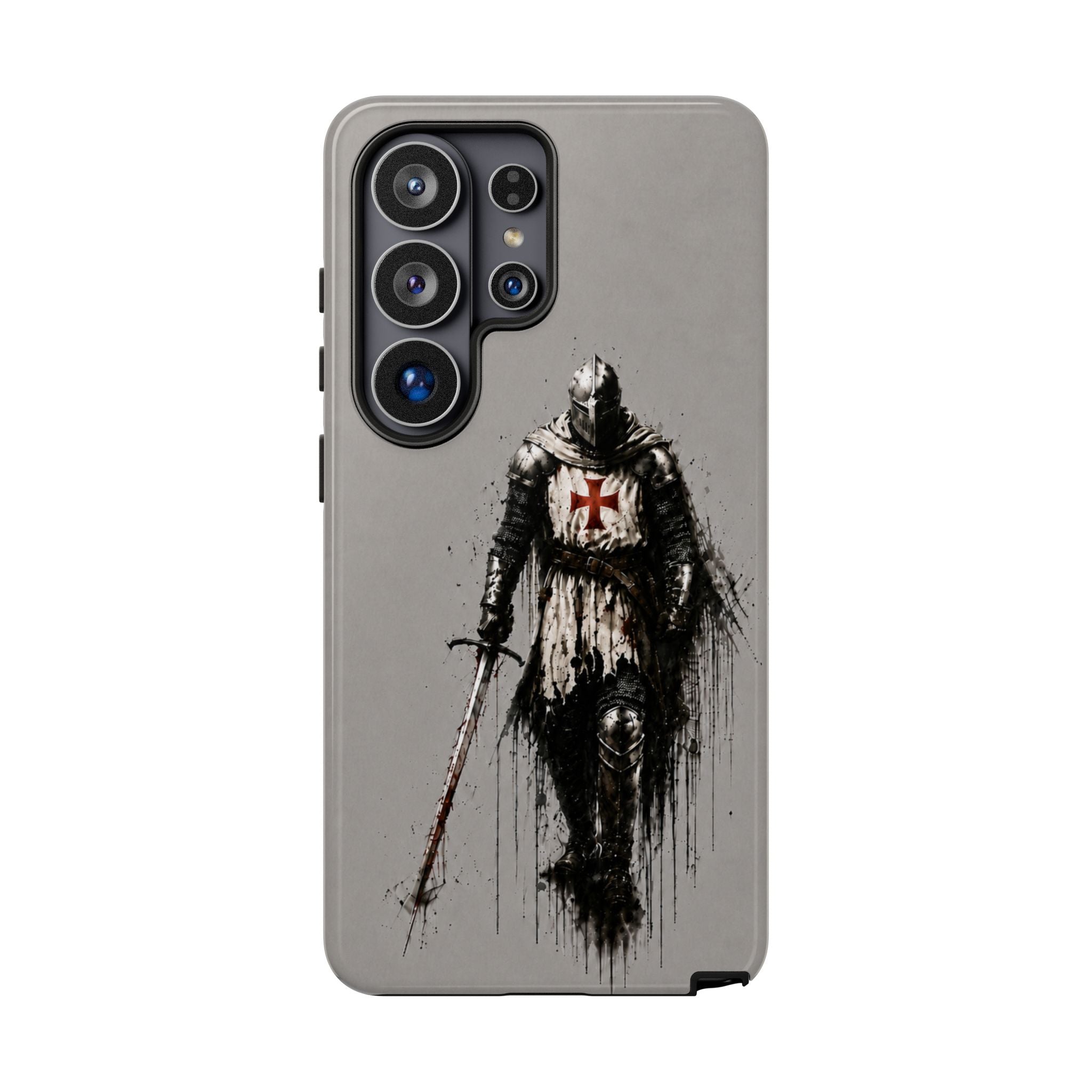 Knight Of The Templar Order Phone Case | Stone Grey