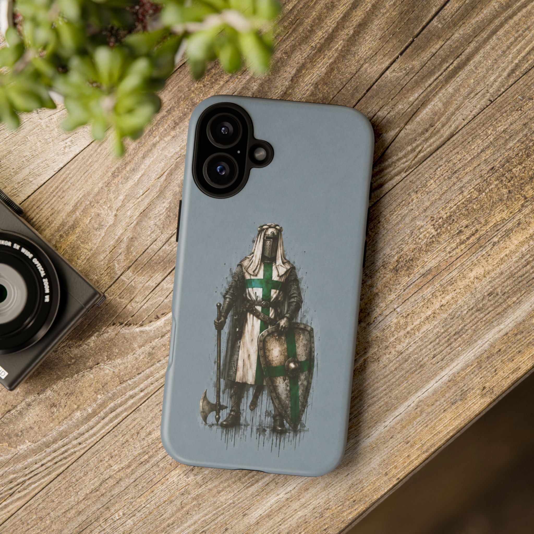 Knight Of The Order Of Saint Lazarus Phone Case | Faded Steel Blue
