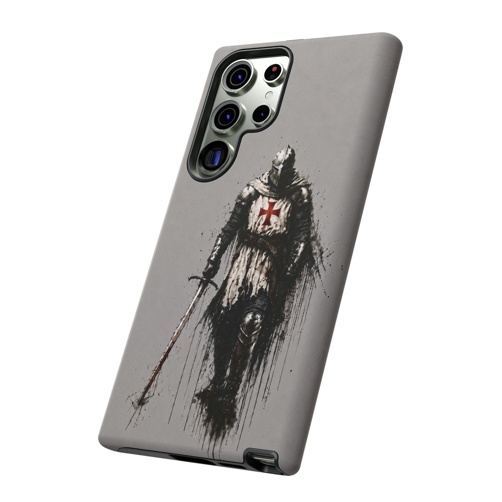Knight Of The Templar Order Phone Case | Stone Grey
