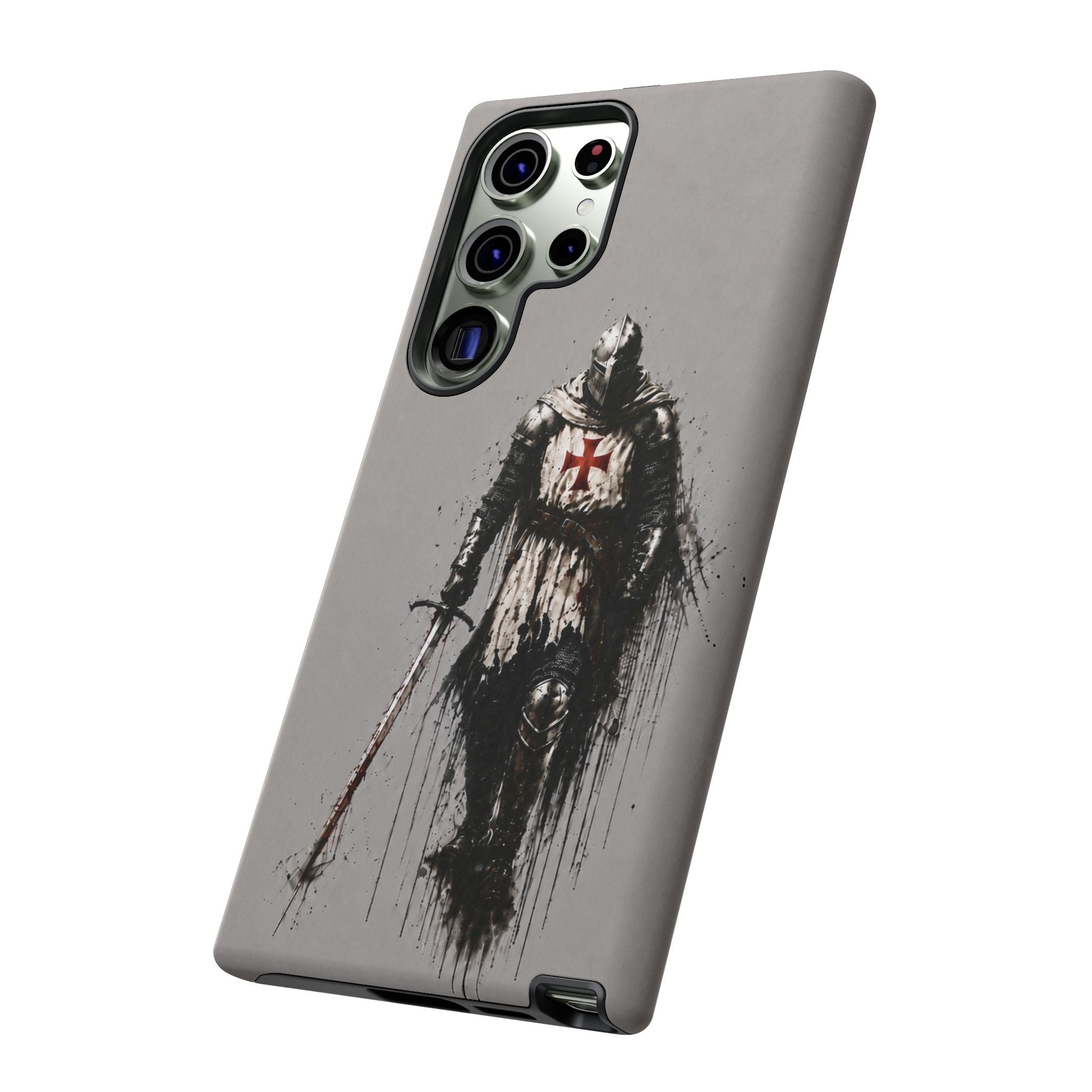 Knight Of The Templar Order Phone Case | Stone Grey