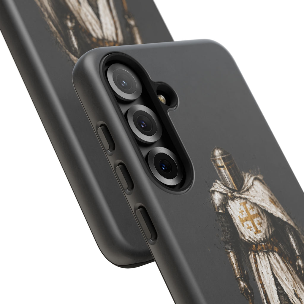 Knight Of The Kingdom Of Jerusalem Phone Case | Charcoal Grey