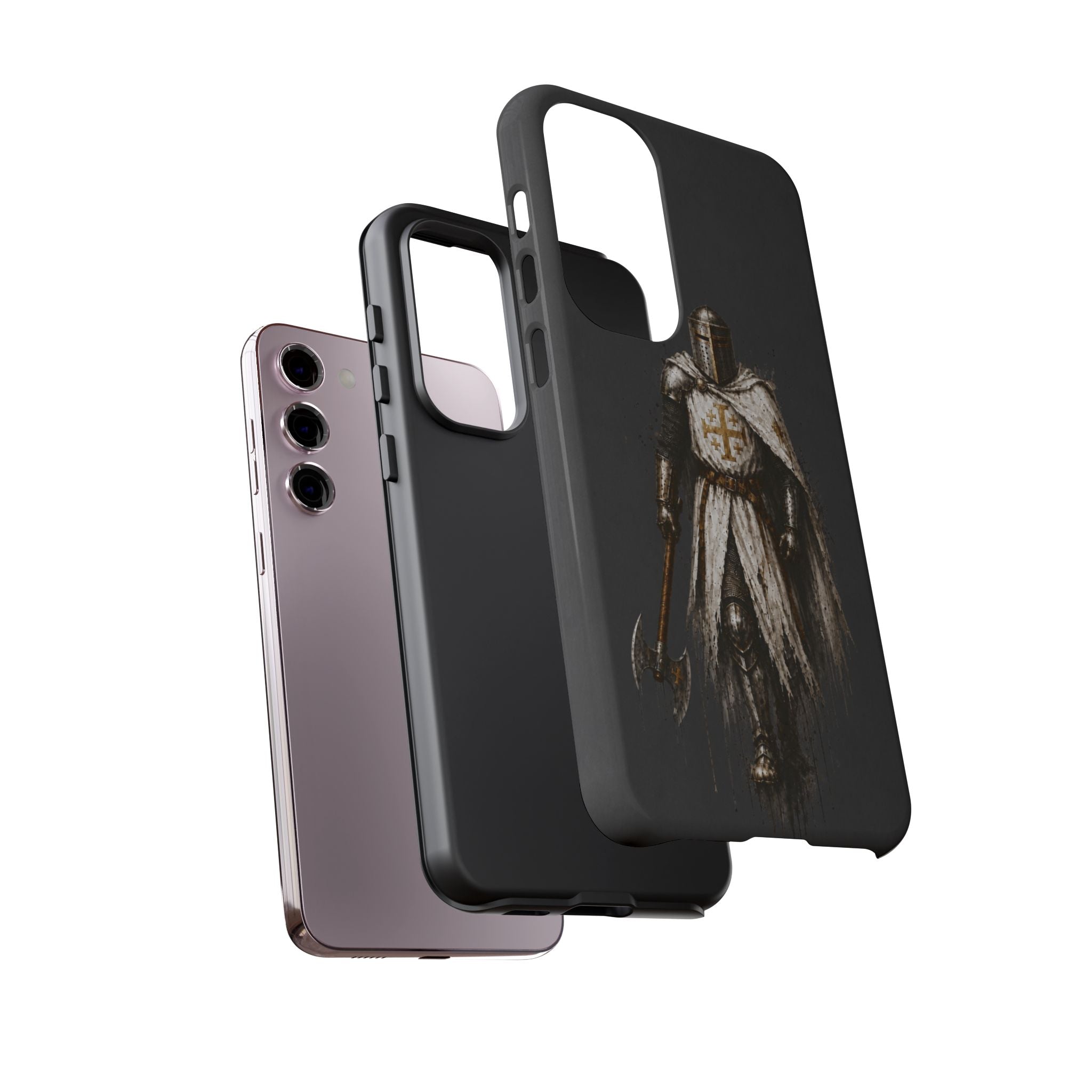 Knight Of The Kingdom Of Jerusalem Phone Case | Charcoal Grey