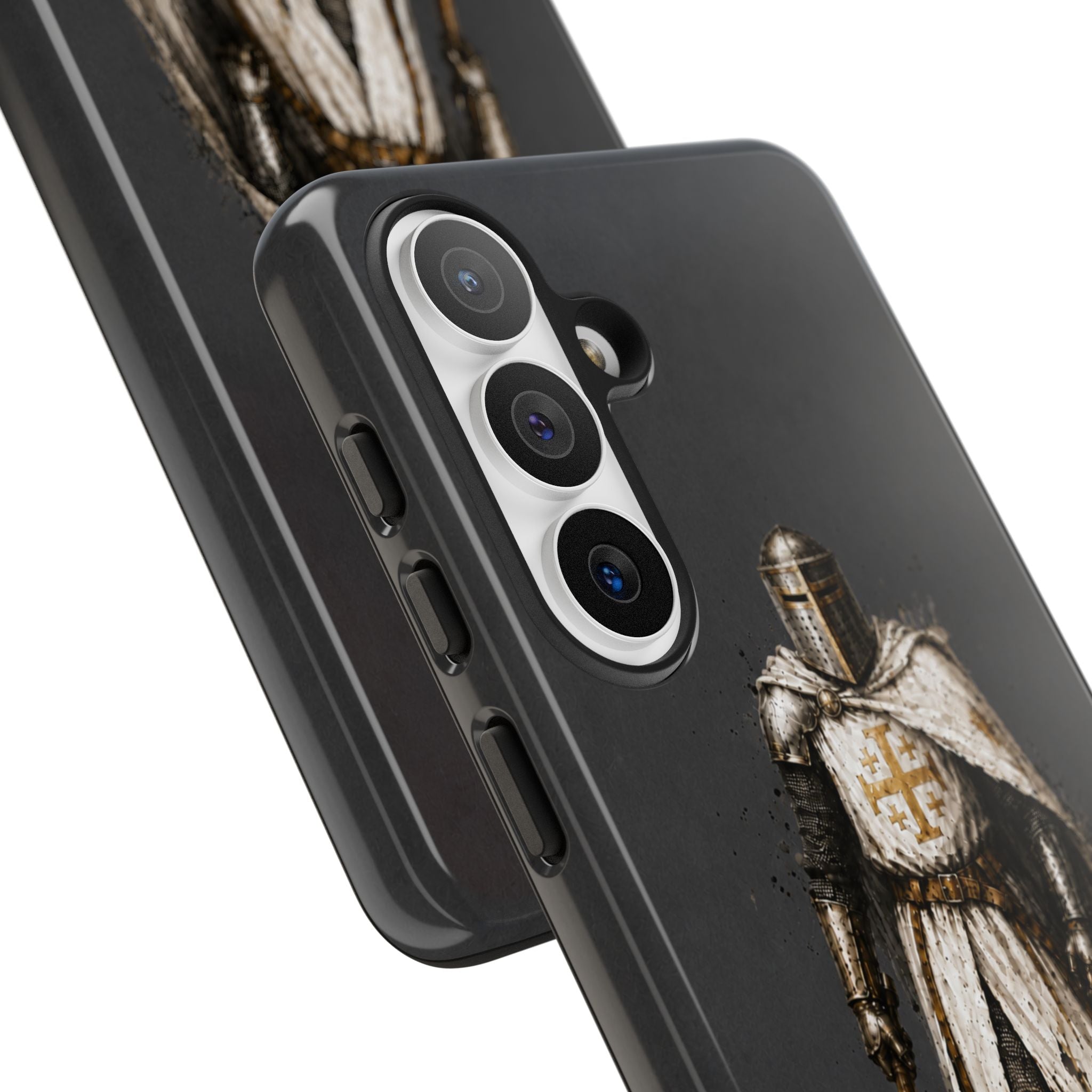 Knight Of The Kingdom Of Jerusalem Phone Case | Charcoal Grey