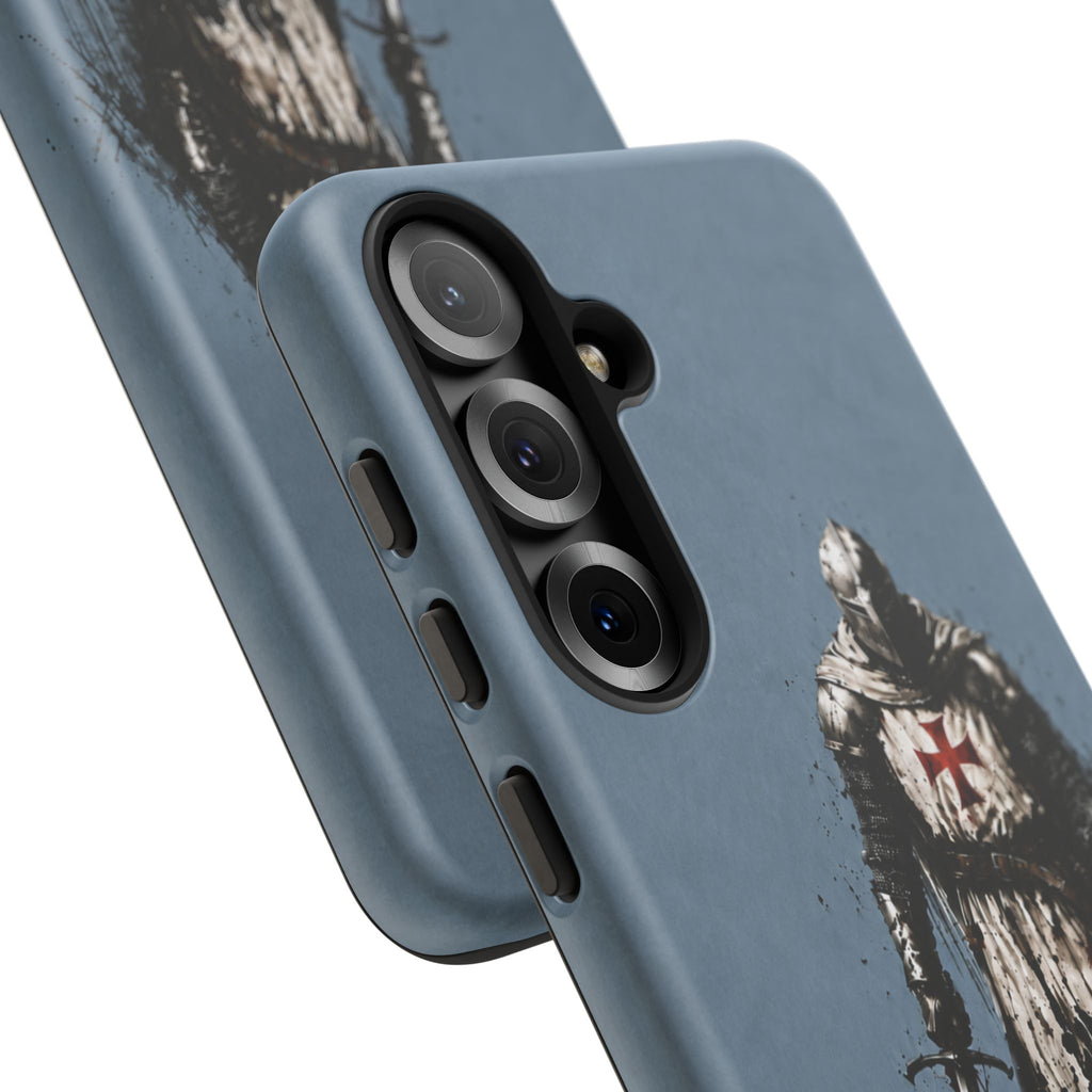 Knight Of The Templar Order Phone Case | Faded Steel Blue