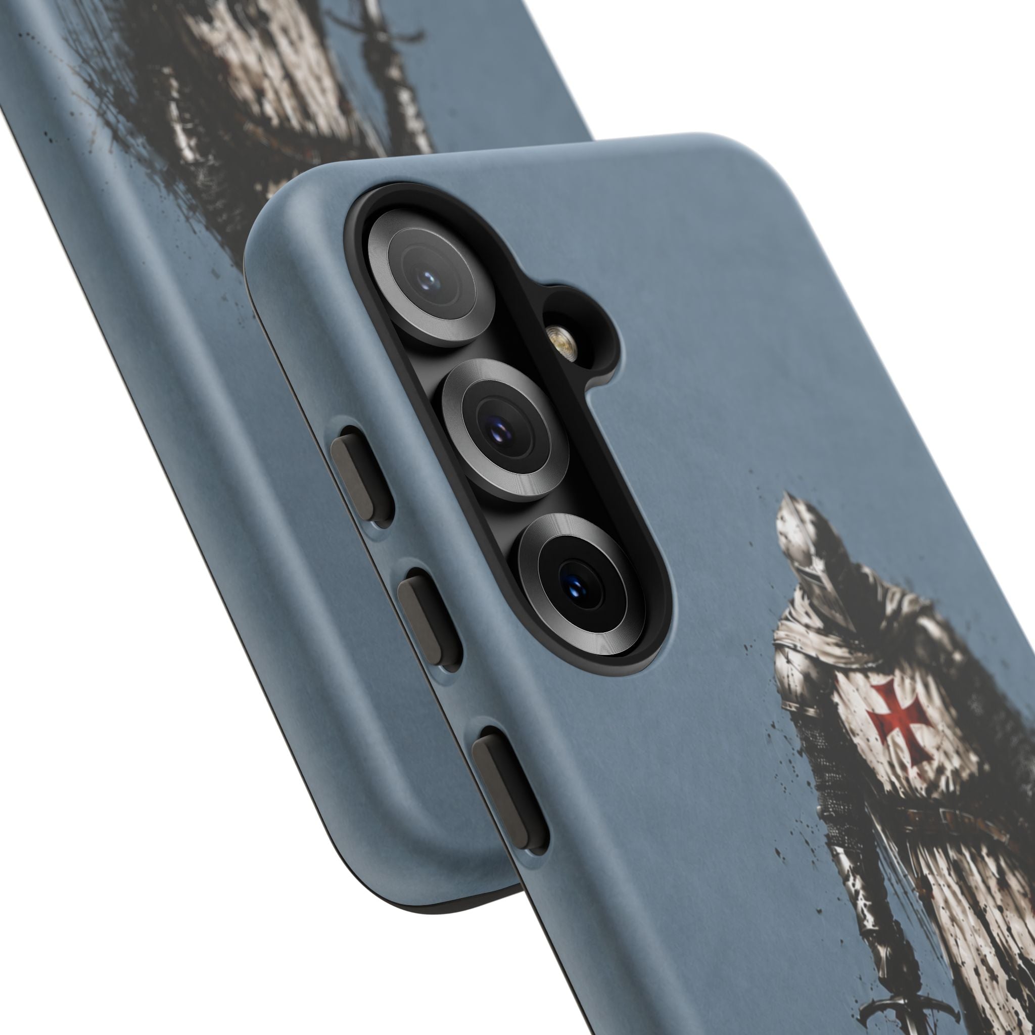 Knight Of The Templar Order Phone Case | Faded Steel Blue
