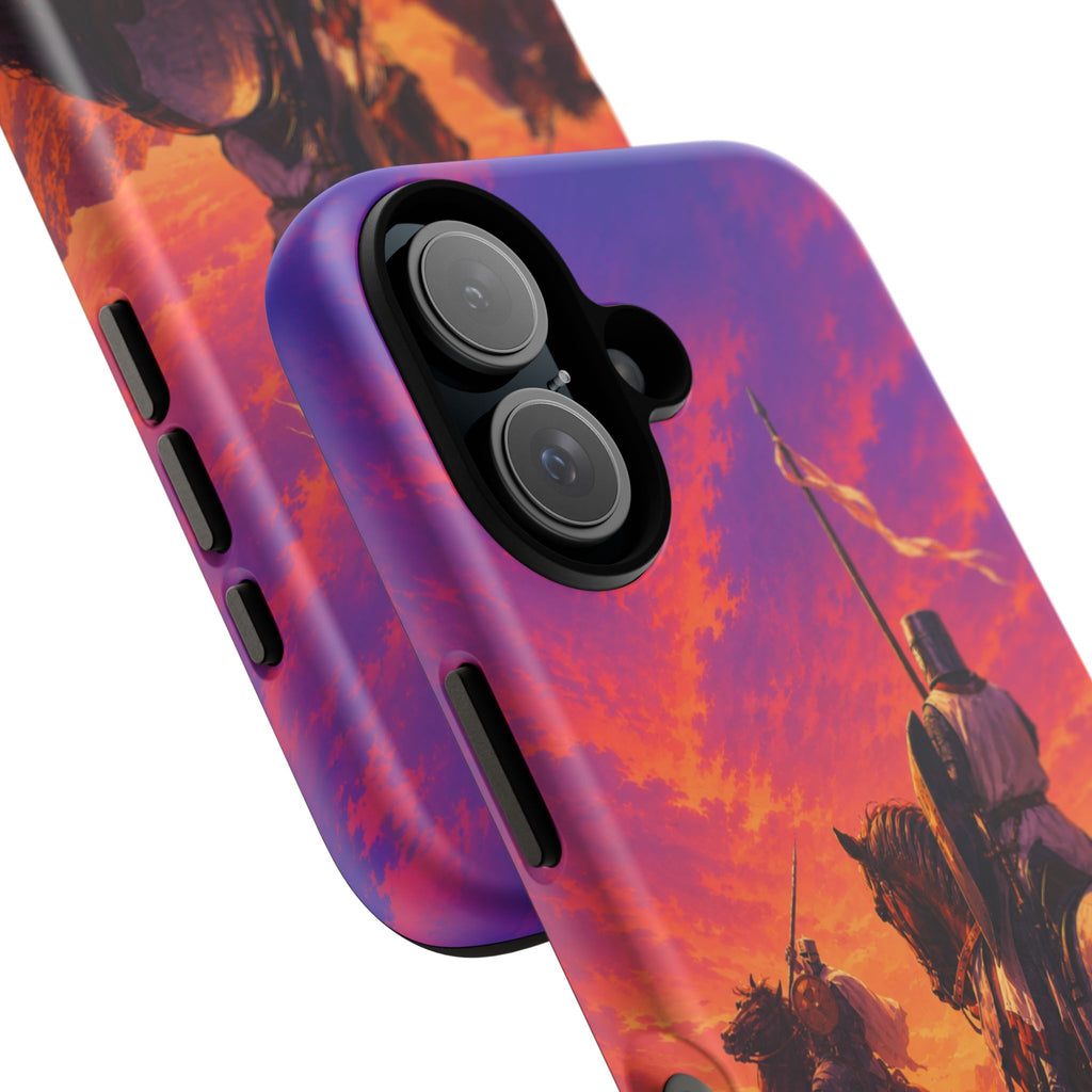 Medieval Knights Sunset Phone Case | Armor Cavalry Phone Case