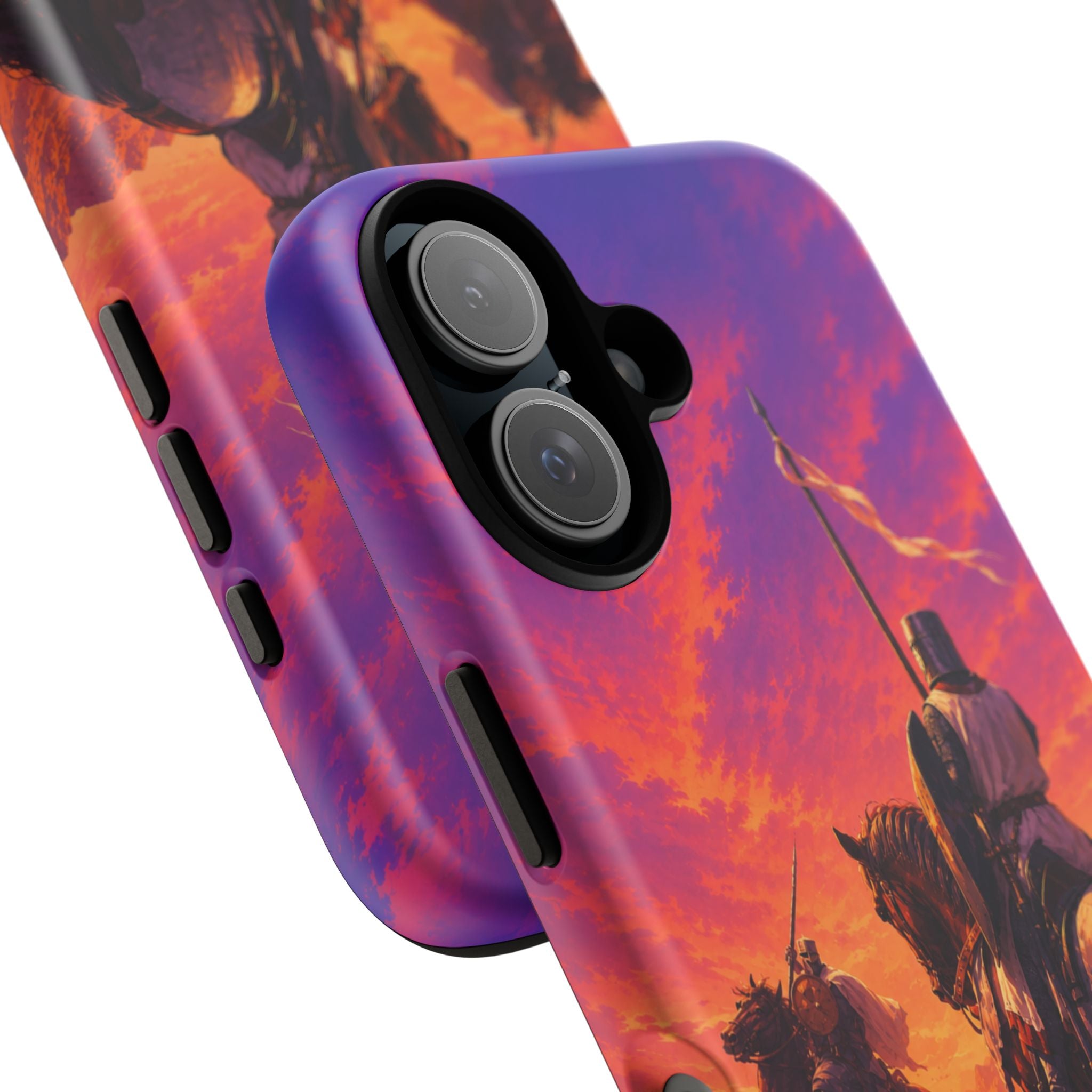 Medieval Knights Sunset Phone Case | Armor Cavalry Phone Case
