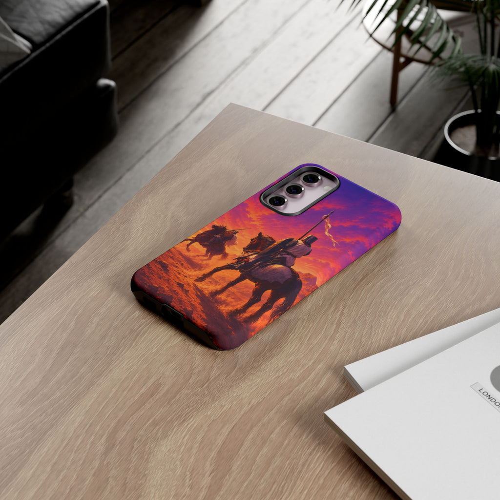 Medieval Knights Sunset Phone Case | Armor Cavalry Phone Case
