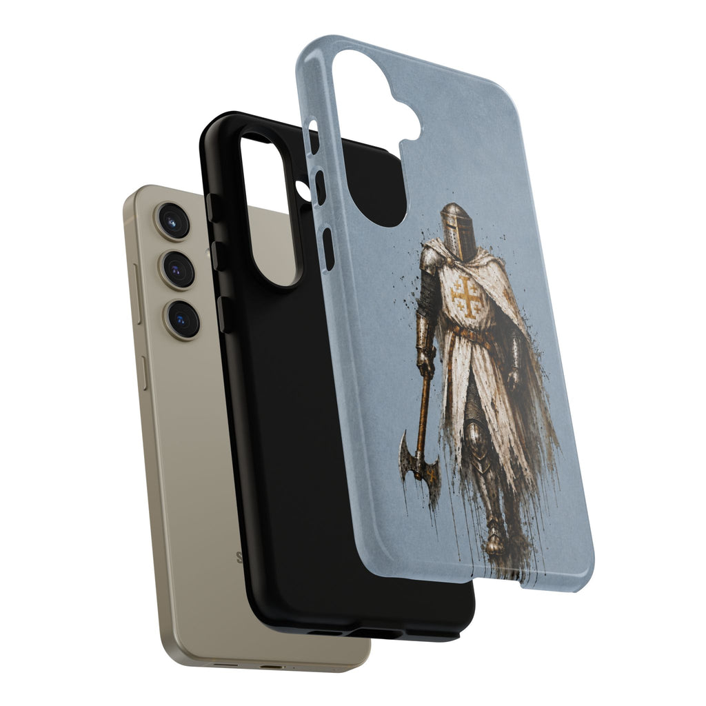 Knight Of The Kingdom Of Jerusalem Phone Case | Faded Steel Blue