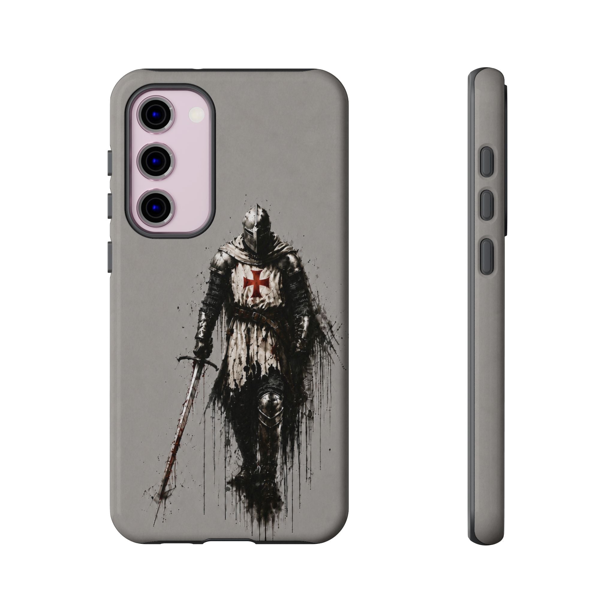 Knight Of The Templar Order Phone Case | Stone Grey