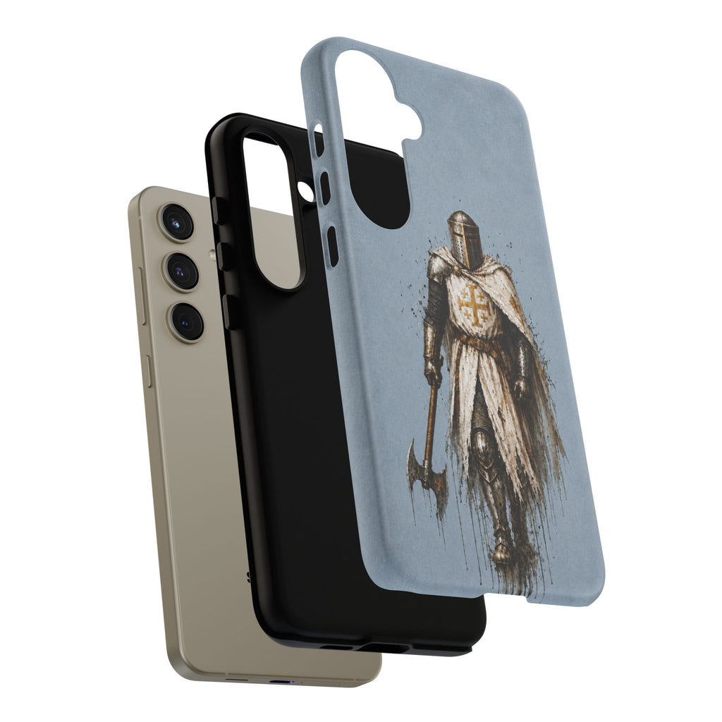 Knight Of The Kingdom Of Jerusalem Phone Case | Faded Steel Blue