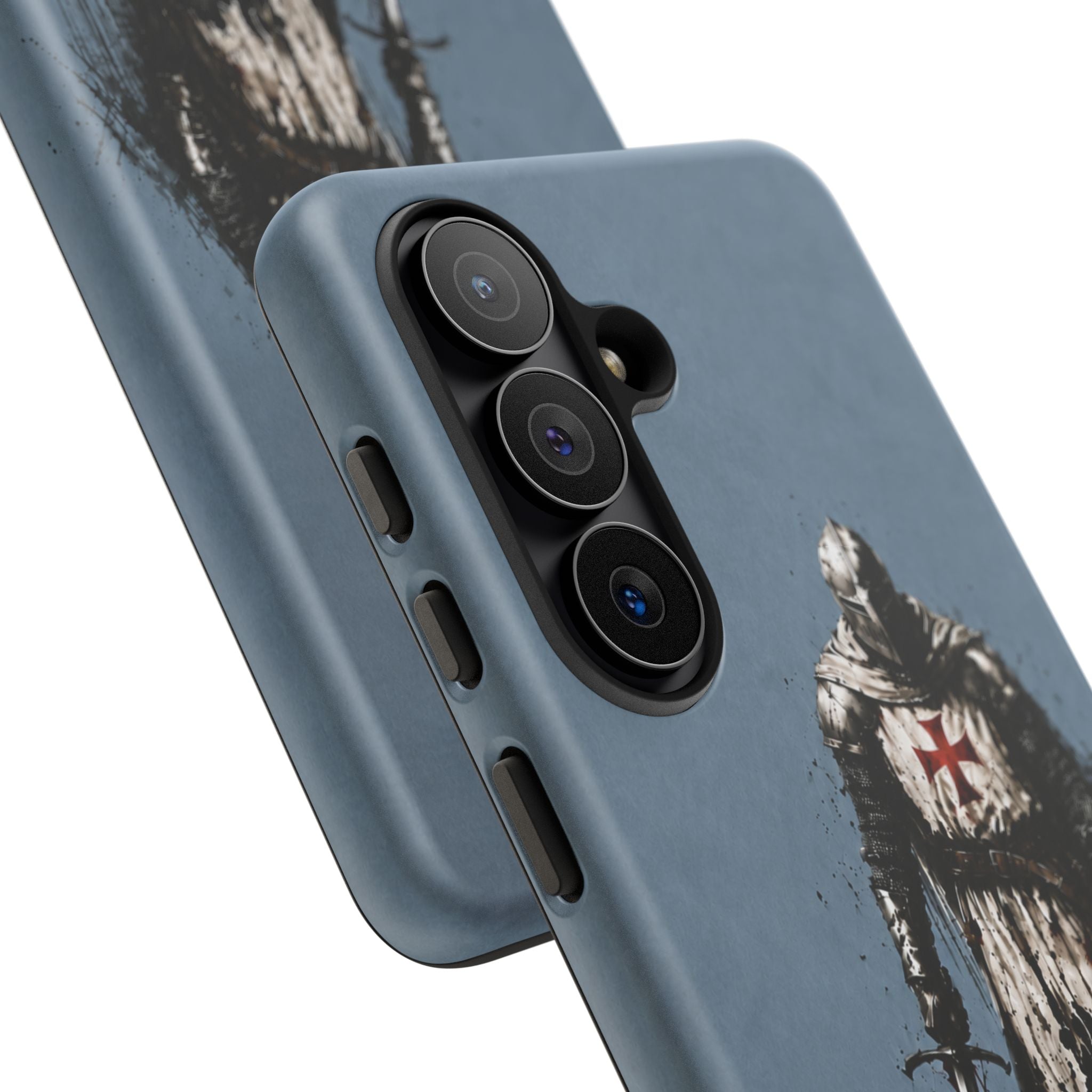 Knight Of The Templar Order Phone Case | Faded Steel Blue
