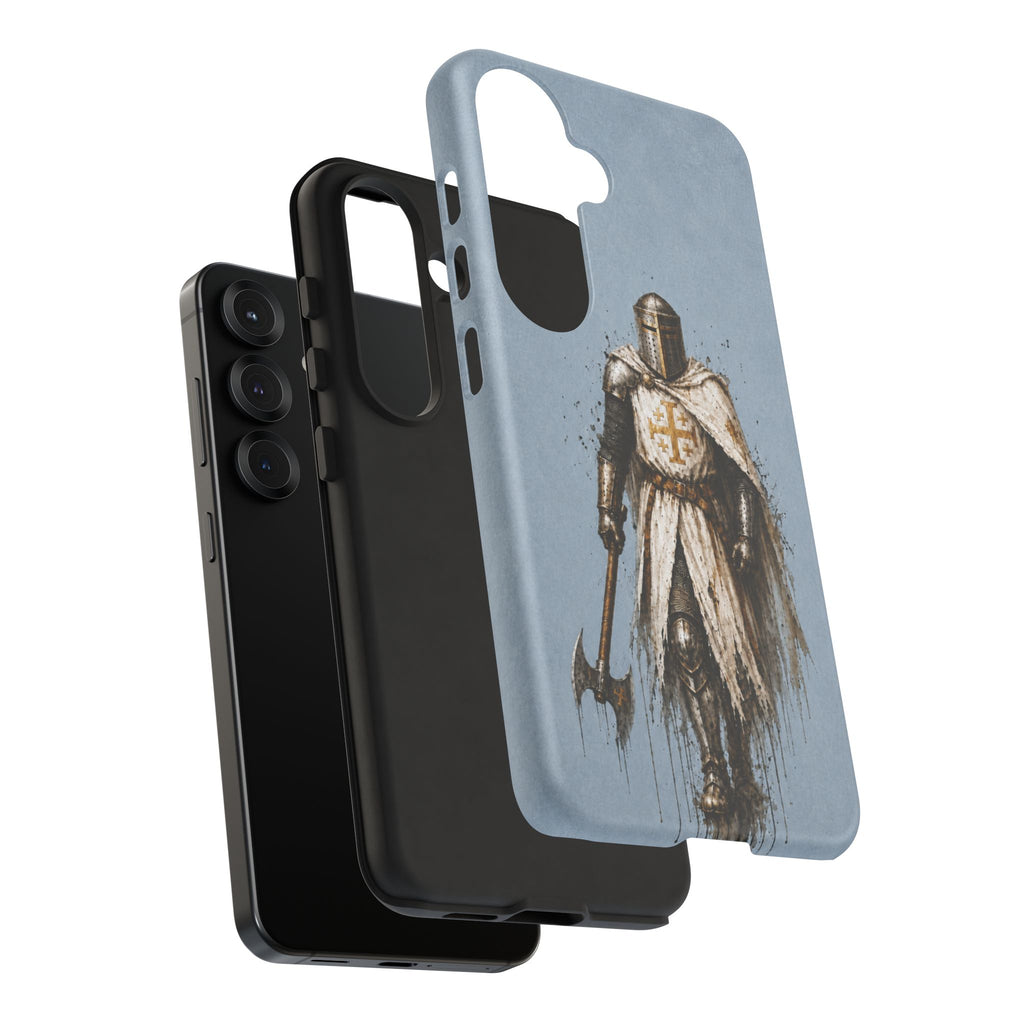 Knight Of The Kingdom Of Jerusalem Phone Case | Faded Steel Blue