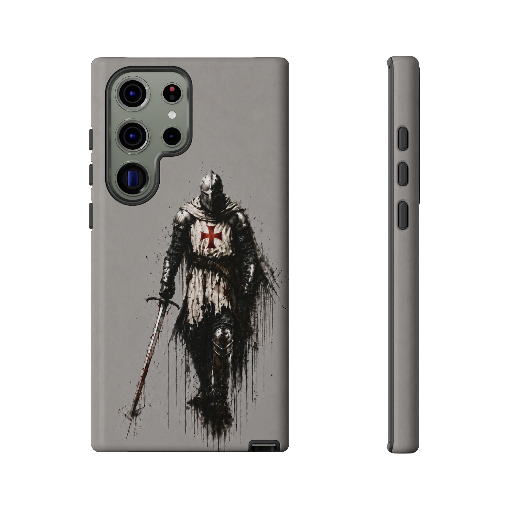 Knight Of The Templar Order Phone Case | Stone Grey