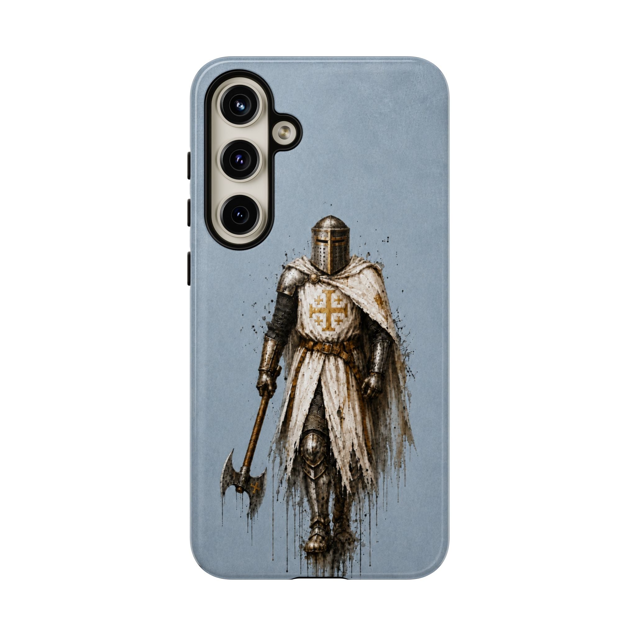 Knight Of The Kingdom Of Jerusalem Phone Case | Faded Steel Blue
