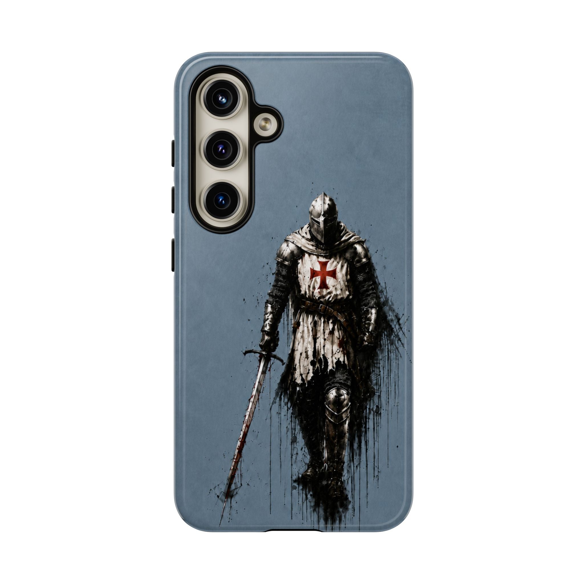 Knight Of The Templar Order Phone Case | Faded Steel Blue