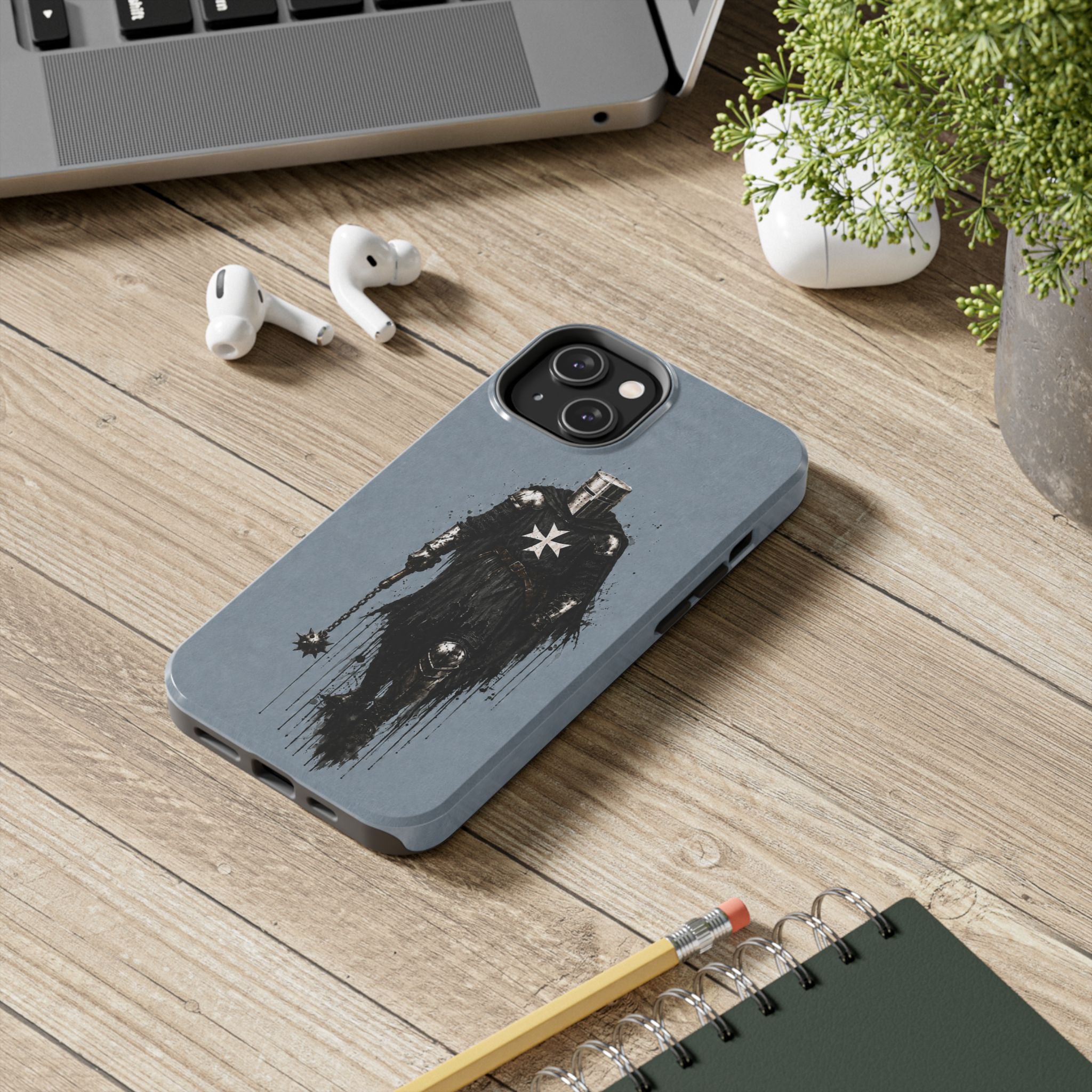 Knight Of The Hospitaller Order Phone Case I Faded Steel Blue