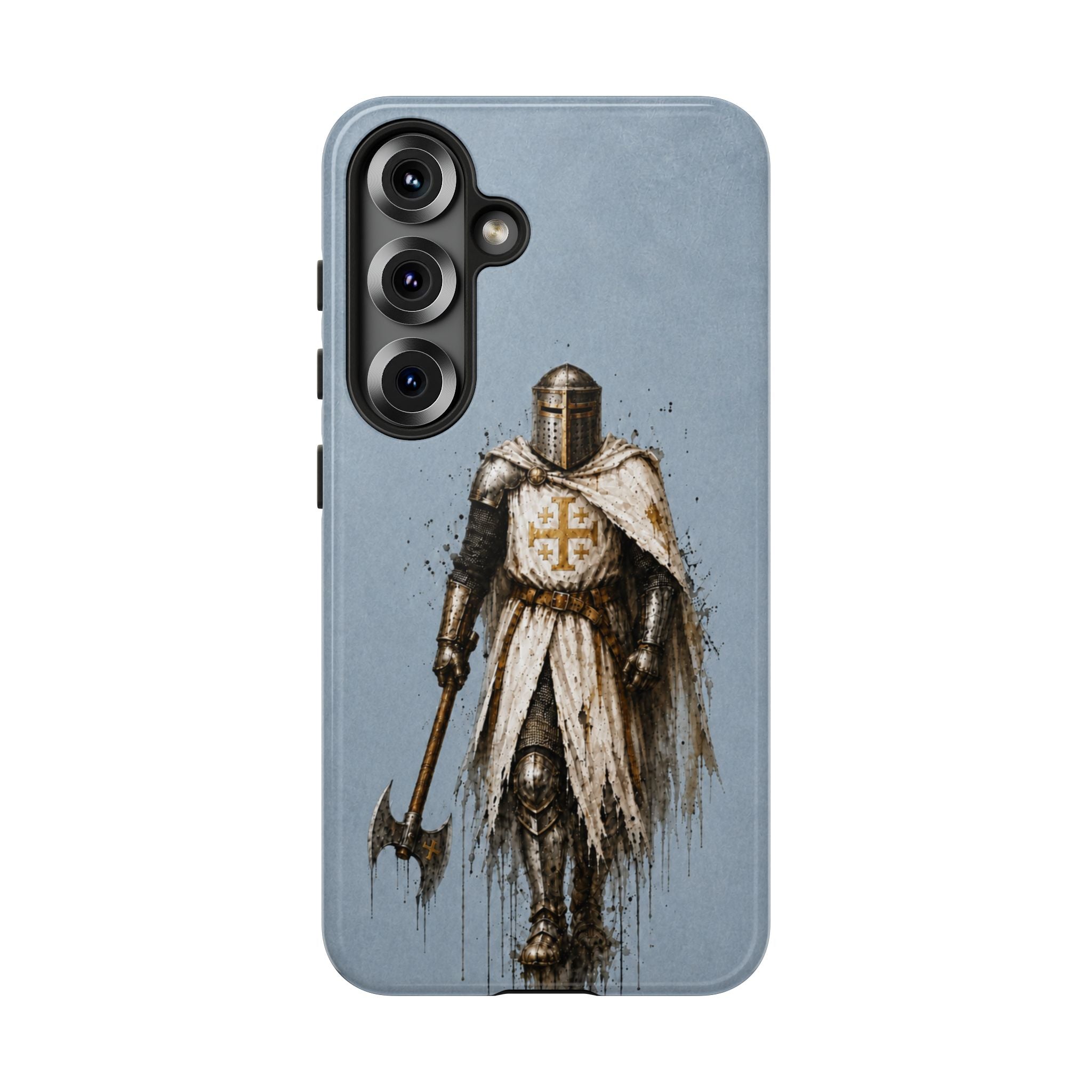Knight Of The Kingdom Of Jerusalem Phone Case | Faded Steel Blue