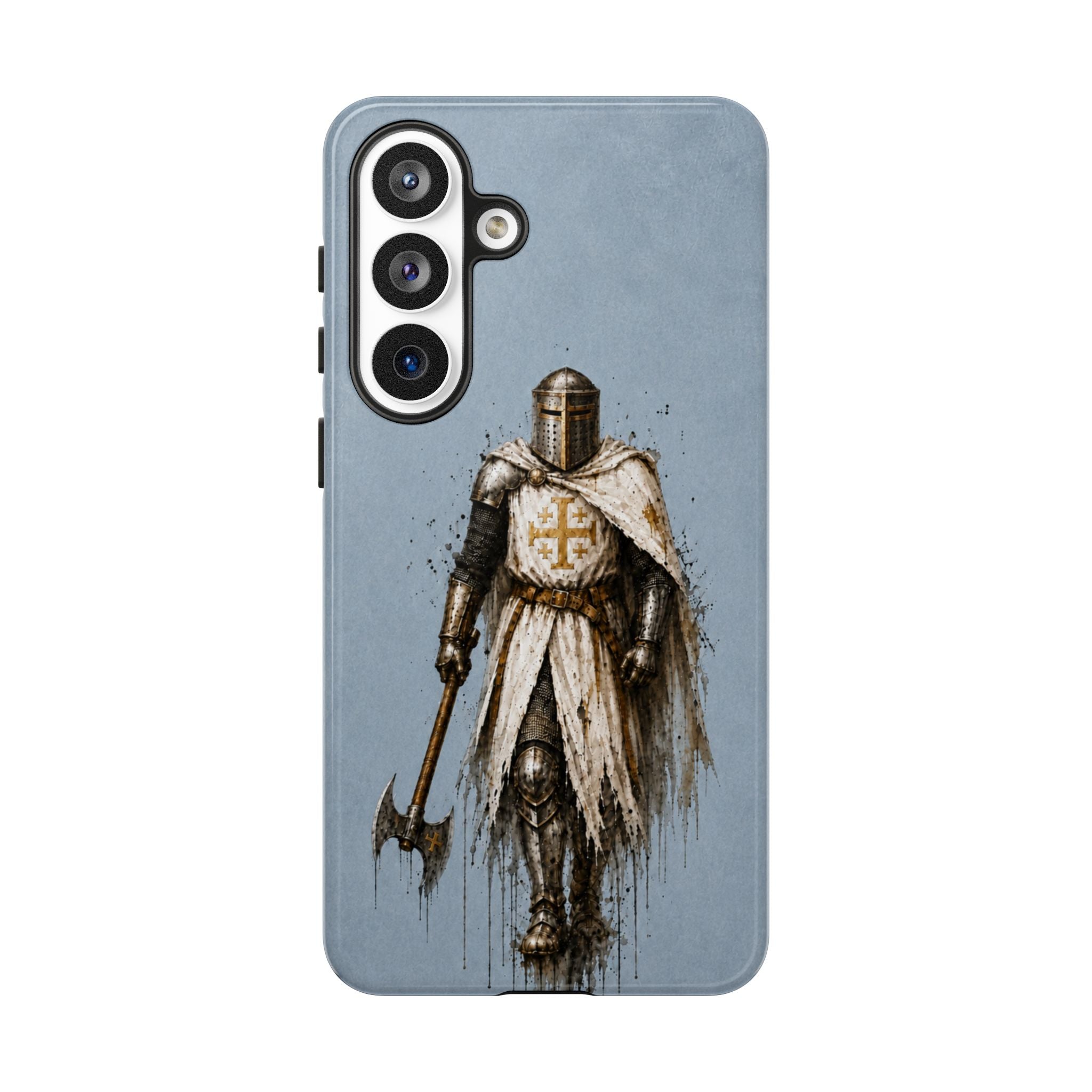 Knight Of The Kingdom Of Jerusalem Phone Case | Faded Steel Blue