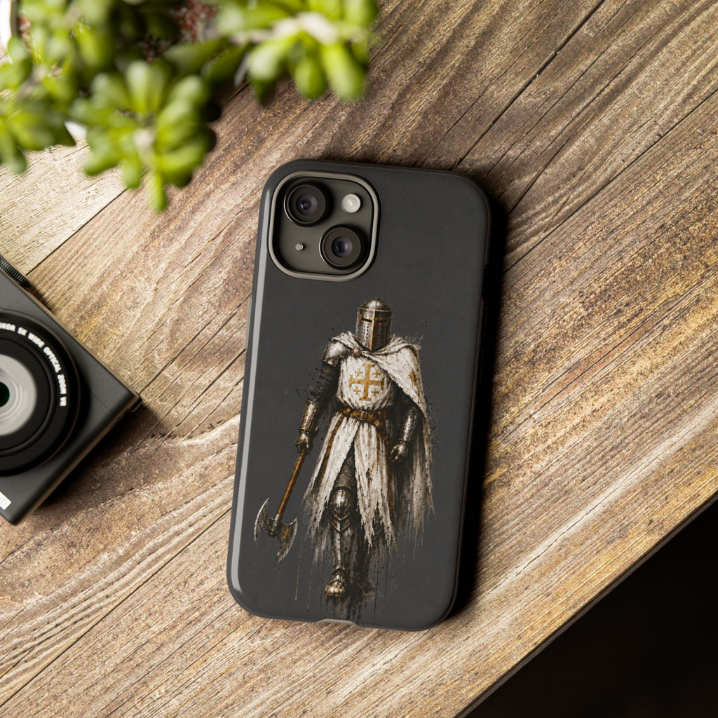 Knight Of The Kingdom Of Jerusalem Phone Case | Charcoal Grey