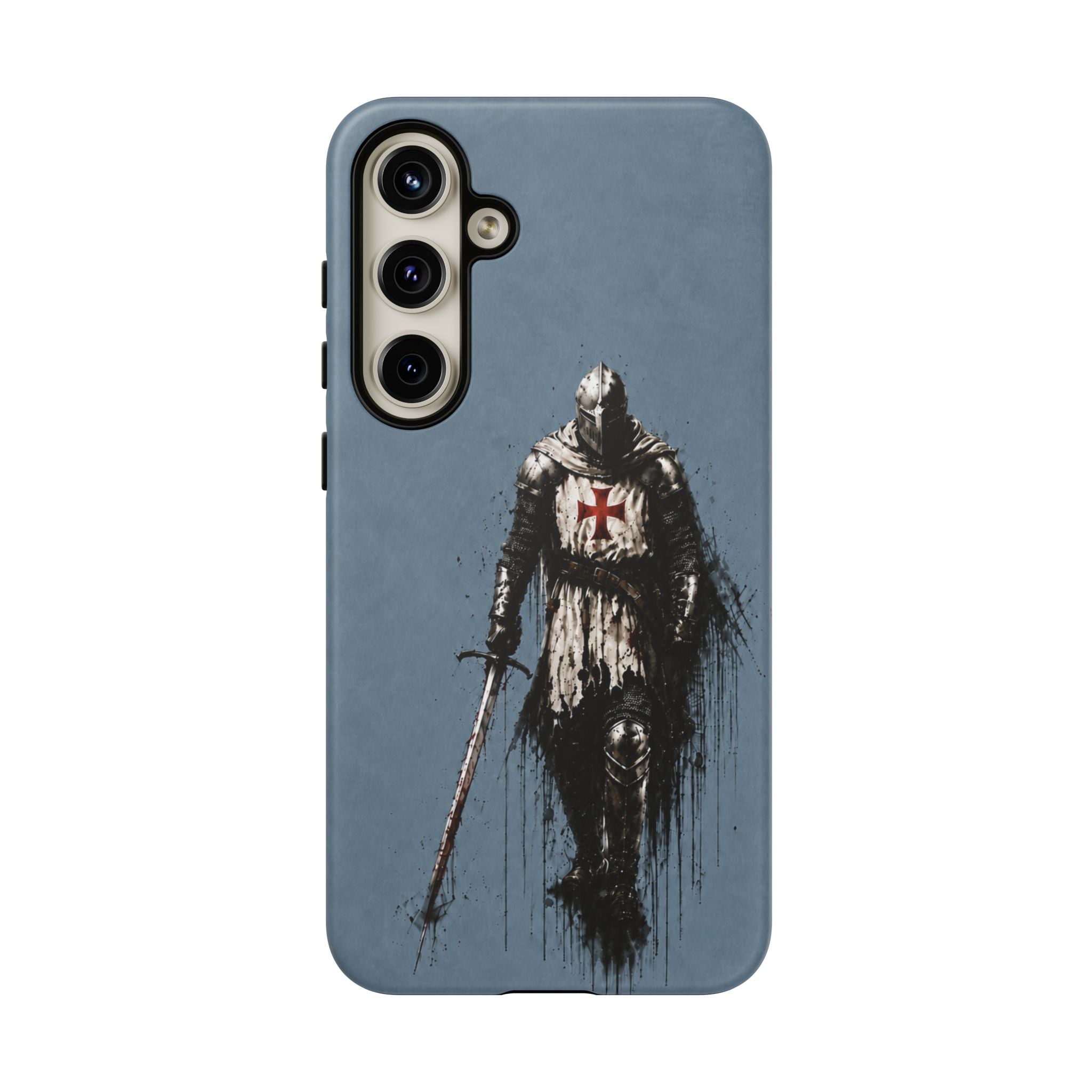 Knight Of The Templar Order Phone Case | Faded Steel Blue