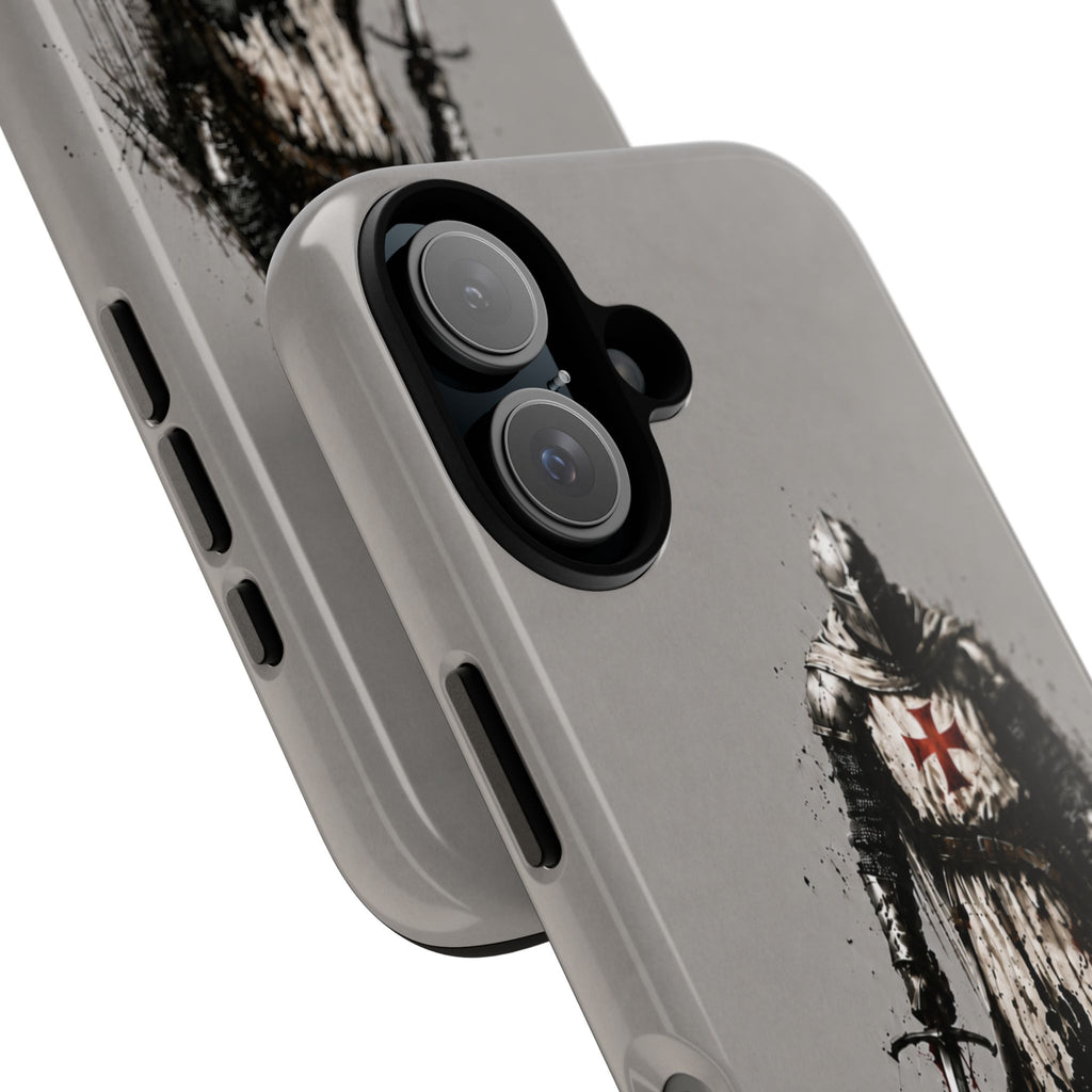 Knight Of The Templar Order Phone Case | Stone Grey