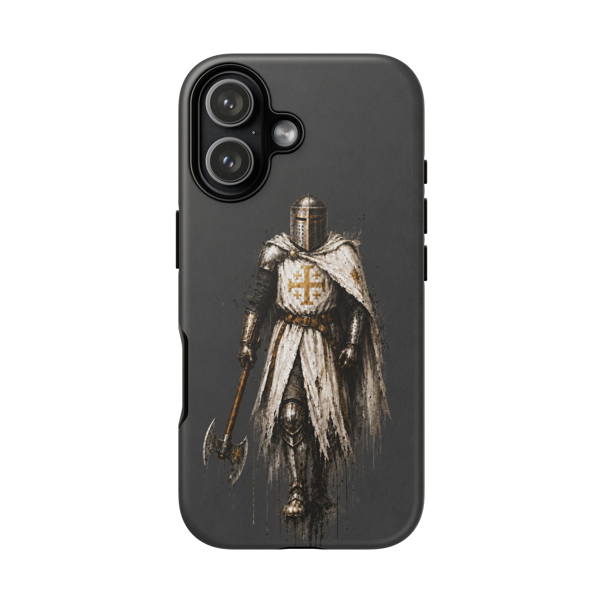 Knight Of The Kingdom Of Jerusalem Phone Case | Charcoal Grey