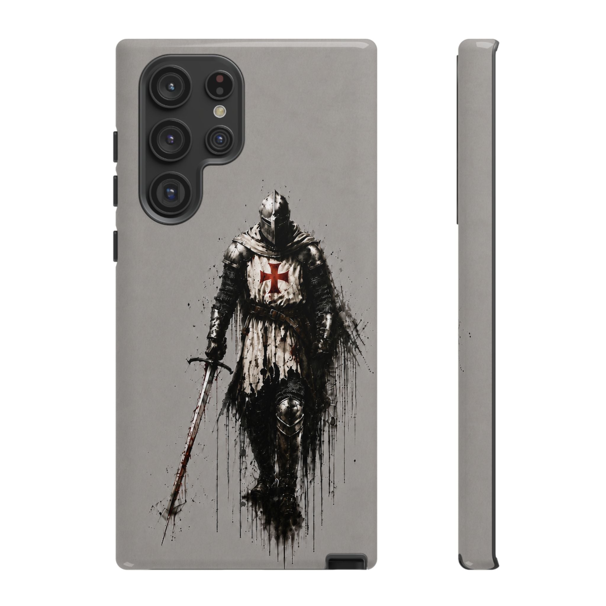 Knight Of The Templar Order Phone Case | Stone Grey