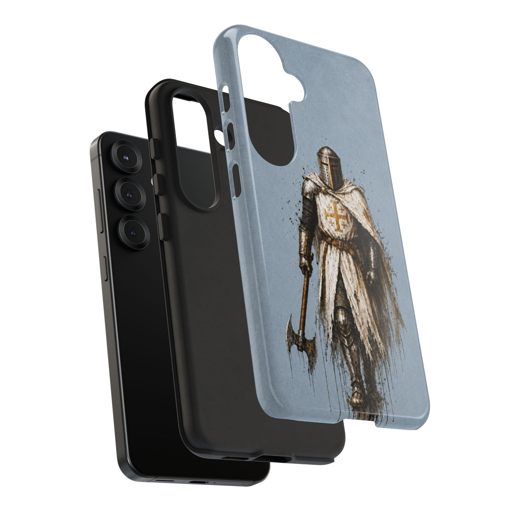 Knight Of The Kingdom Of Jerusalem Phone Case | Faded Steel Blue