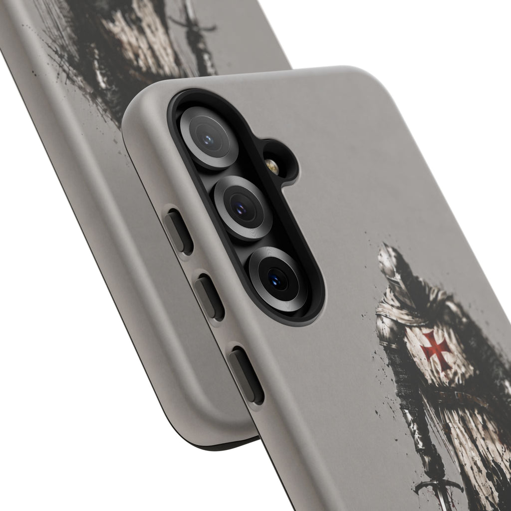 Knight Of The Templar Order Phone Case | Stone Grey
