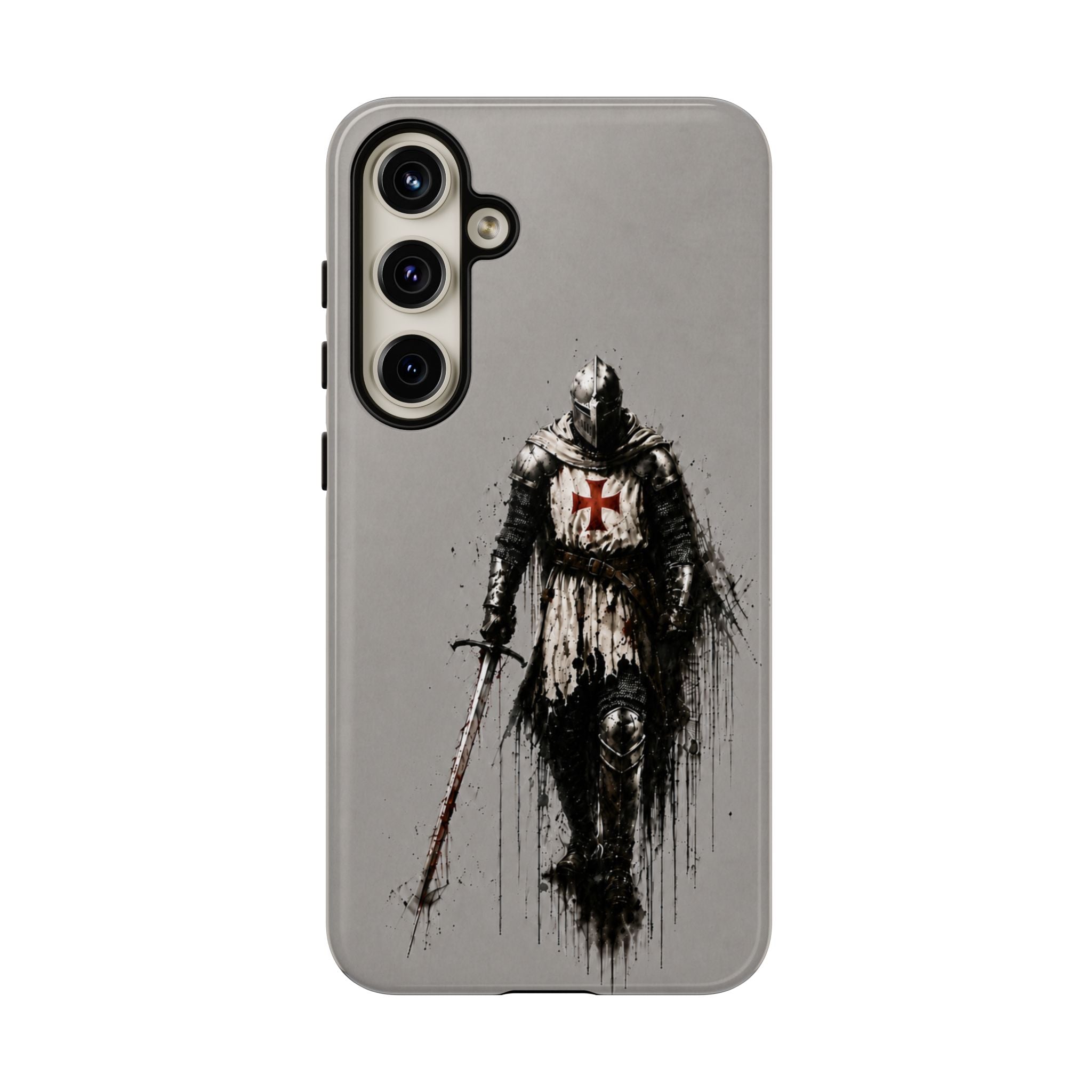 Knight Of The Templar Order Phone Case | Stone Grey