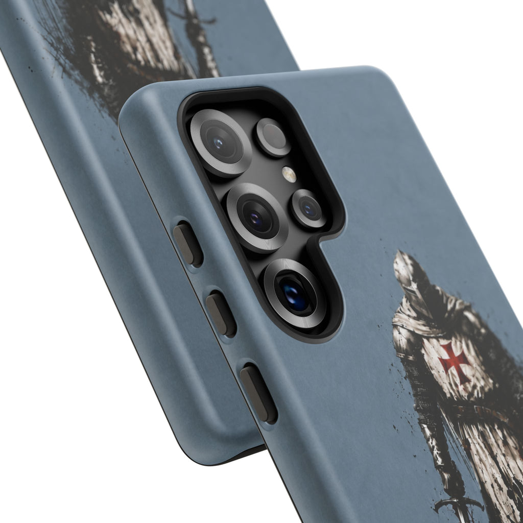 Knight Of The Templar Order Phone Case | Faded Steel Blue