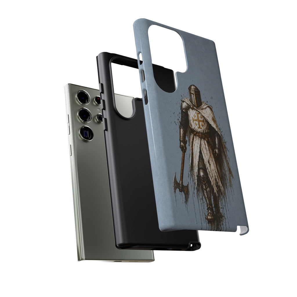 Knight Of The Kingdom Of Jerusalem Phone Case | Faded Steel Blue