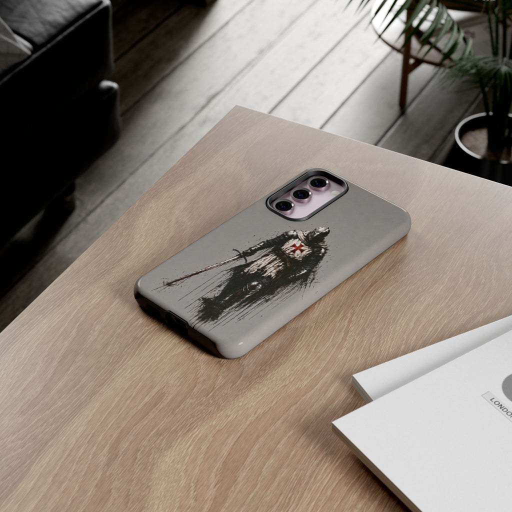 Knight Of The Templar Order Phone Case | Stone Grey