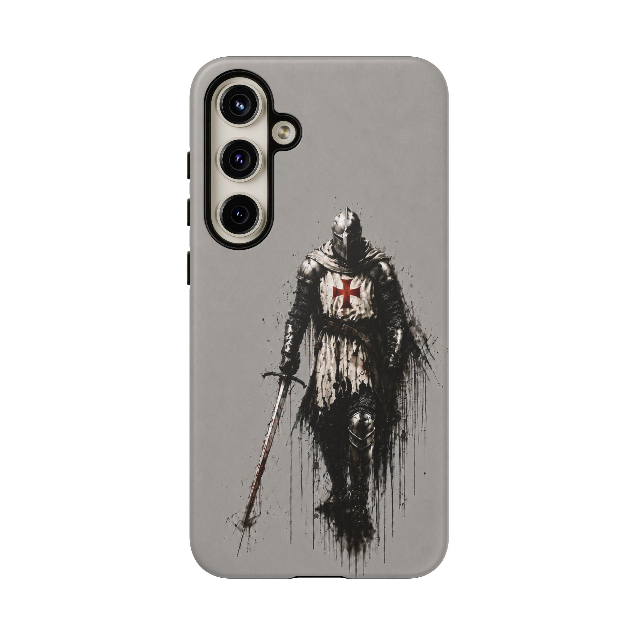 Knight Of The Templar Order Phone Case | Stone Grey