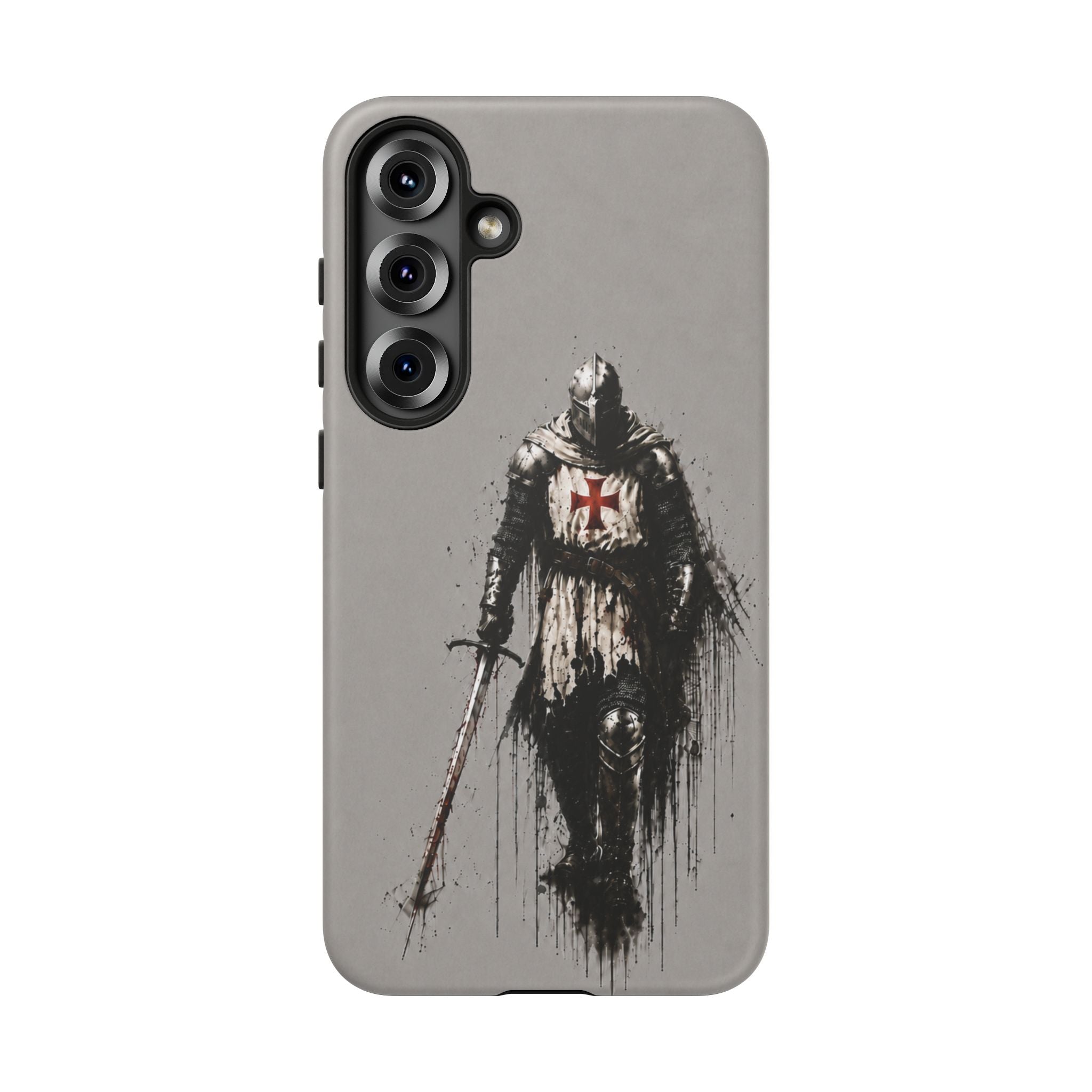 Knight Of The Templar Order Phone Case | Stone Grey