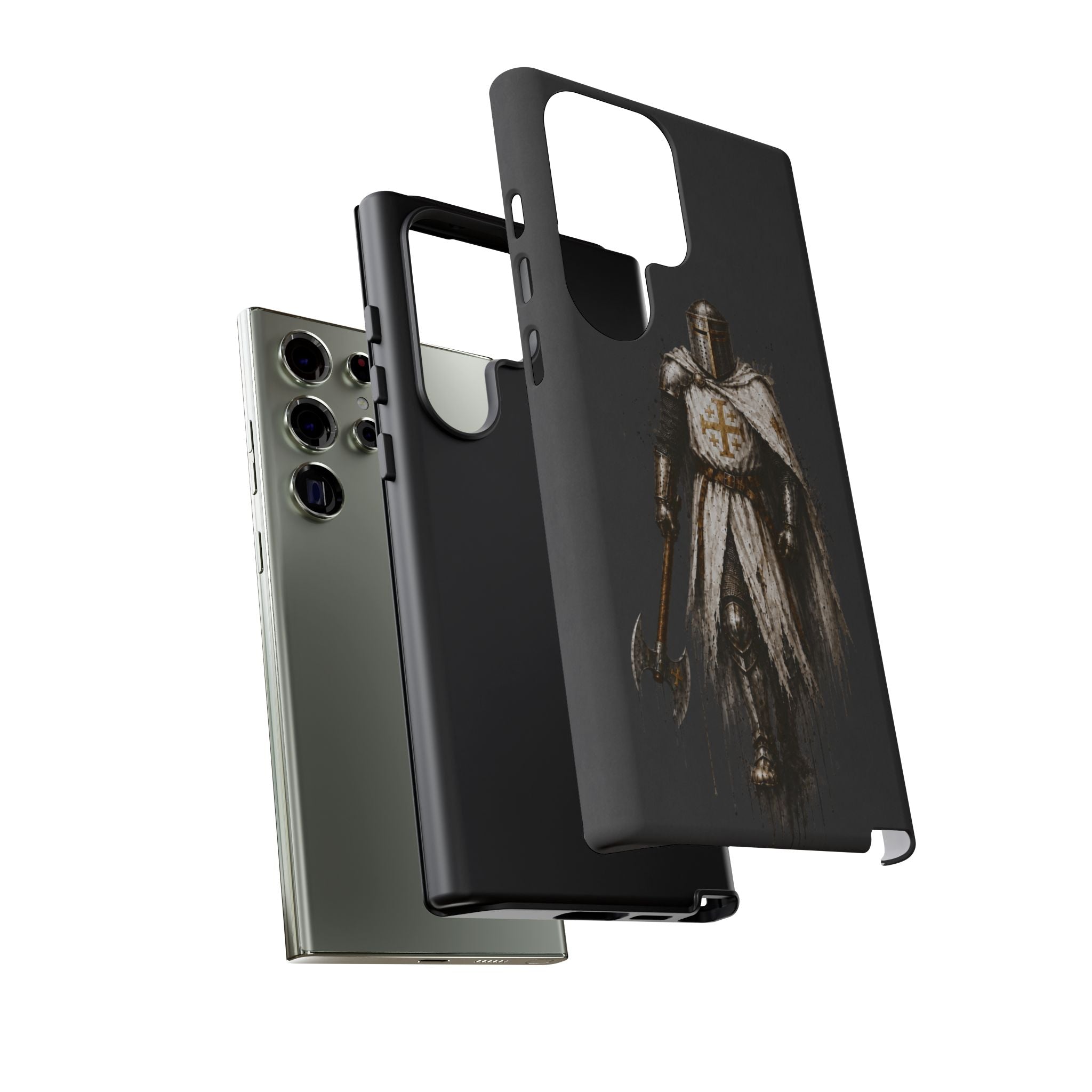 Knight Of The Kingdom Of Jerusalem Phone Case | Charcoal Grey