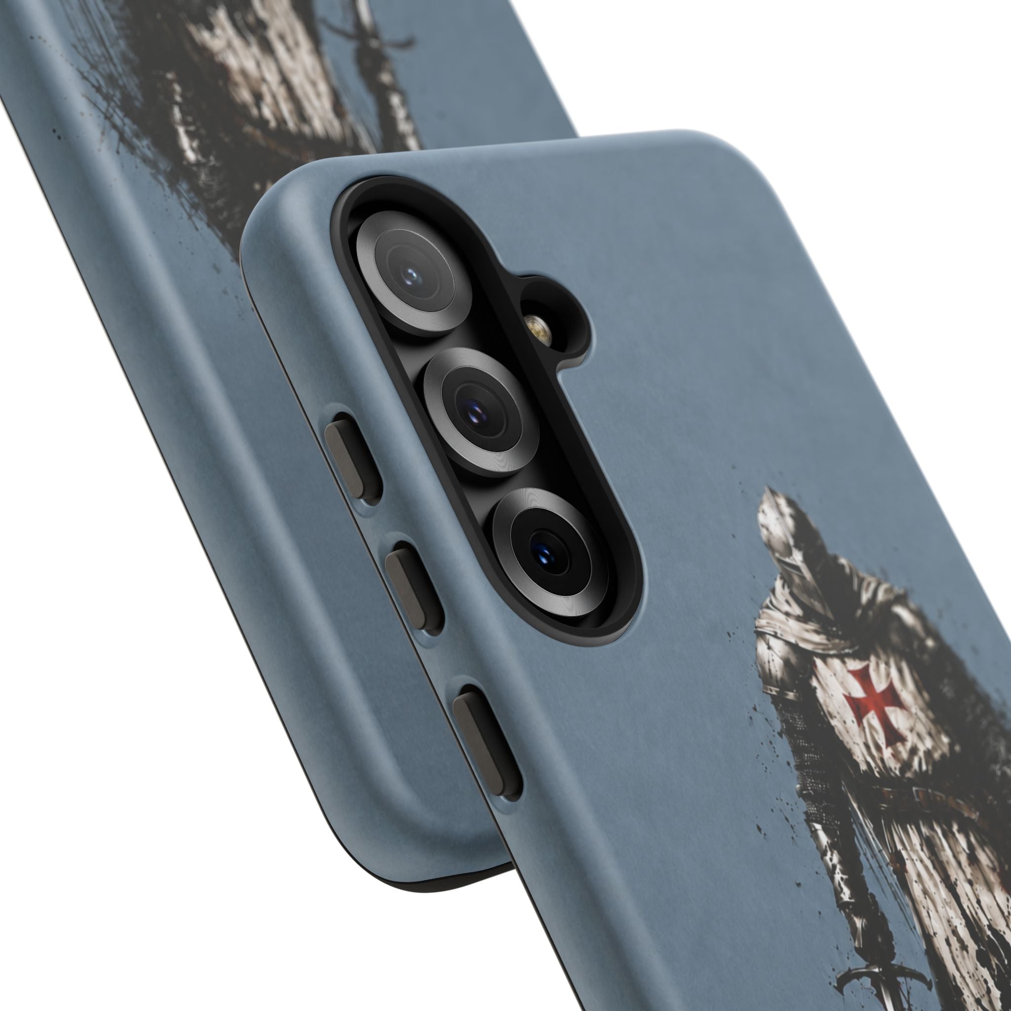 Knight Of The Templar Order Phone Case | Faded Steel Blue