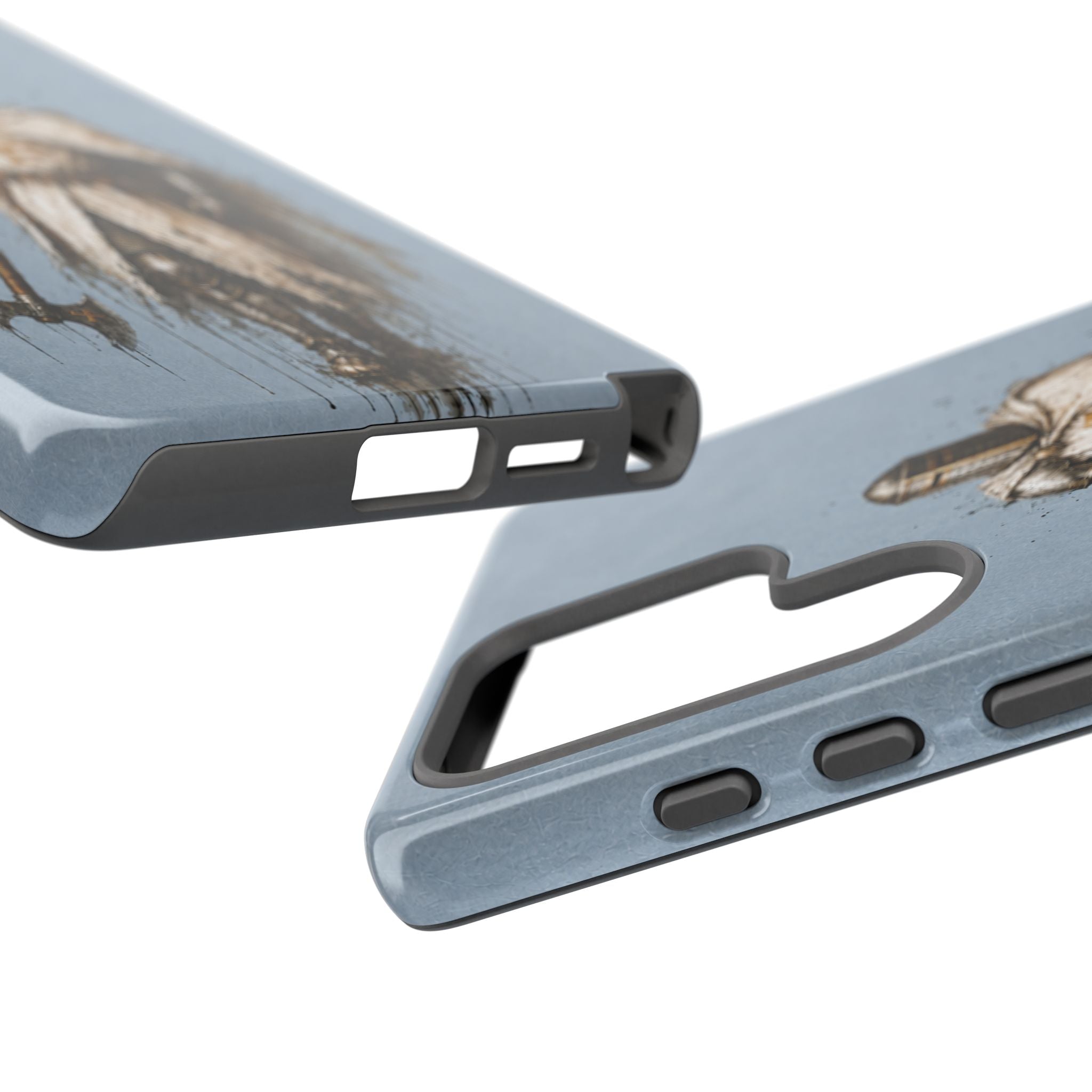 Knight Of The Kingdom Of Jerusalem Phone Case | Faded Steel Blue