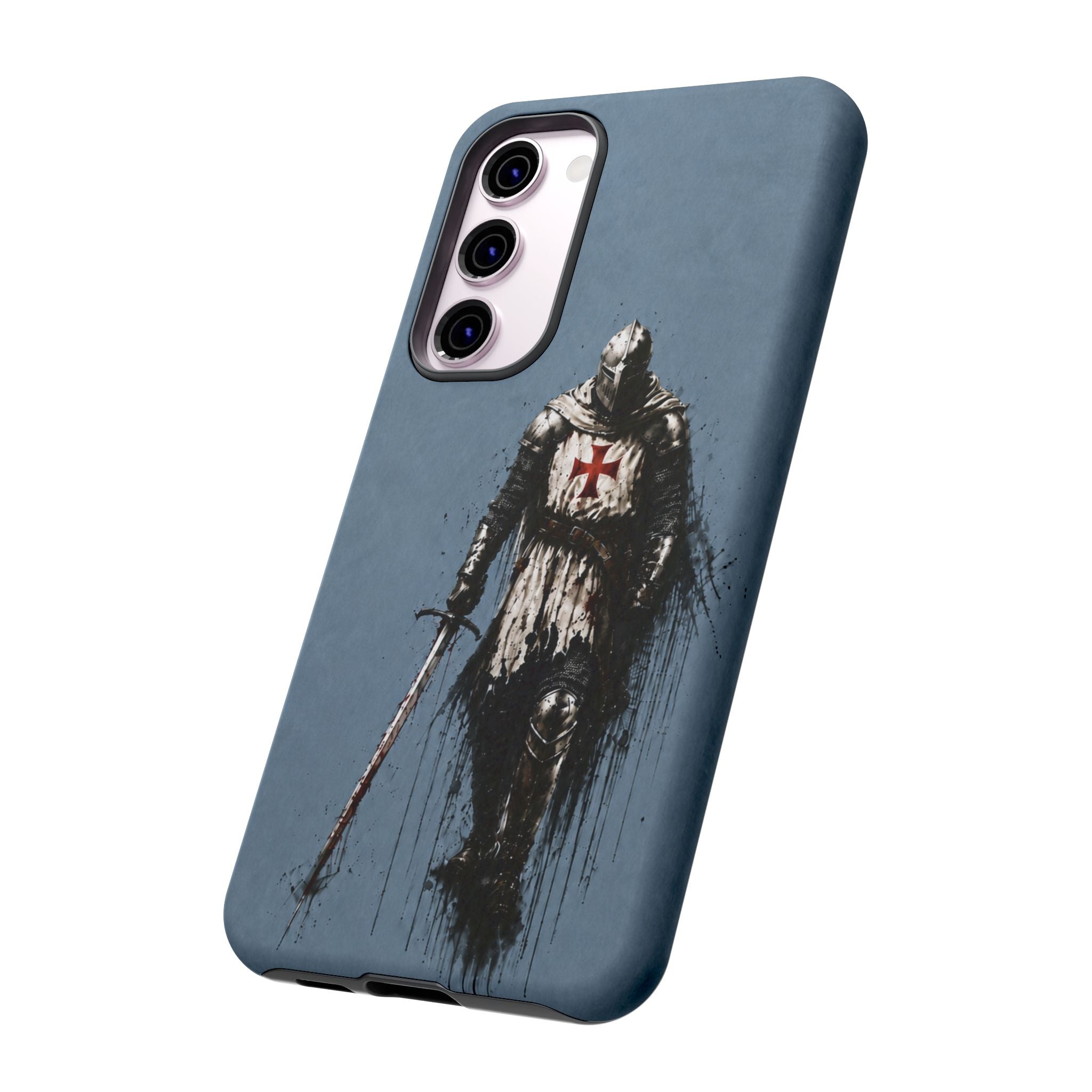 Knight Of The Templar Order Phone Case | Faded Steel Blue