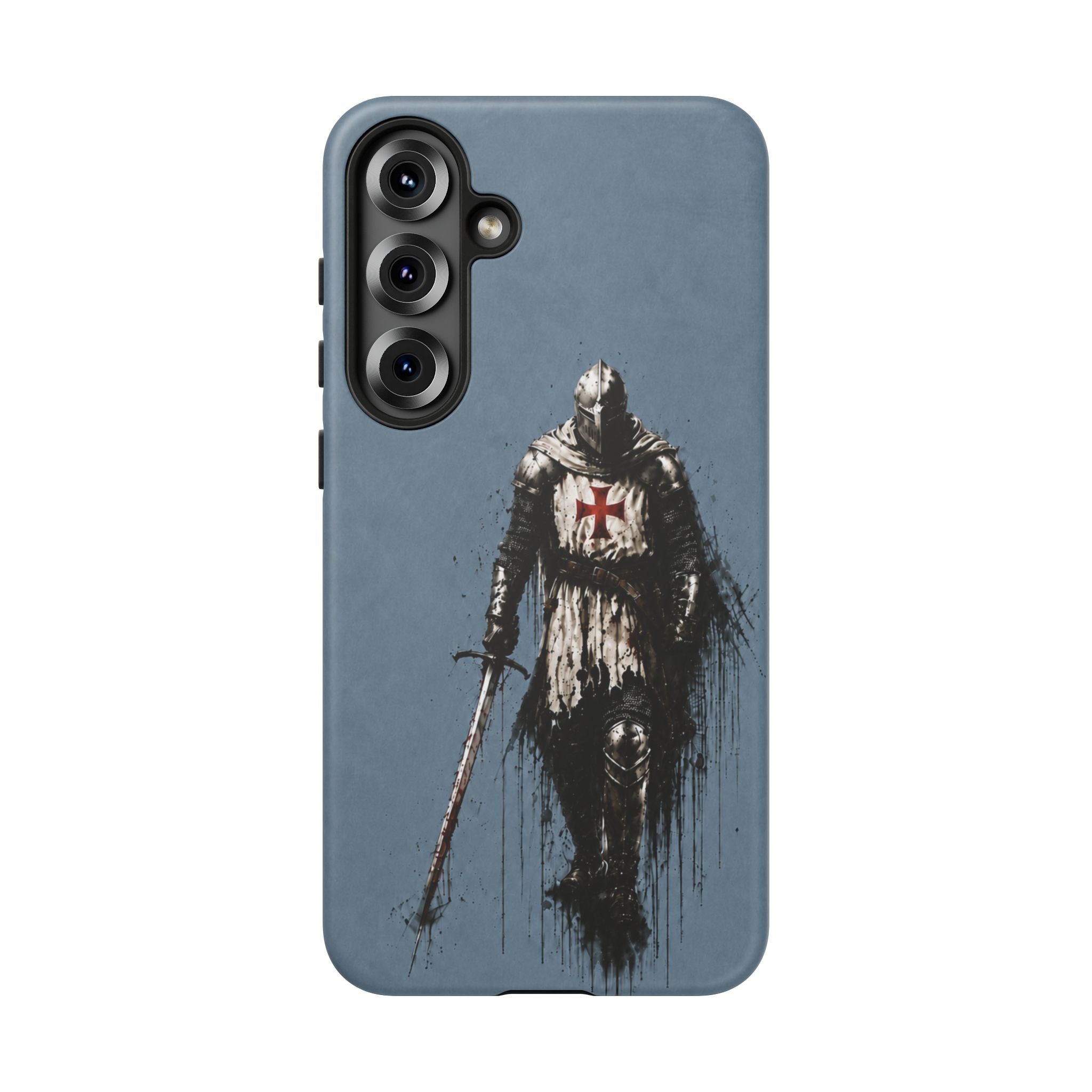 Knight Of The Templar Order Phone Case | Faded Steel Blue