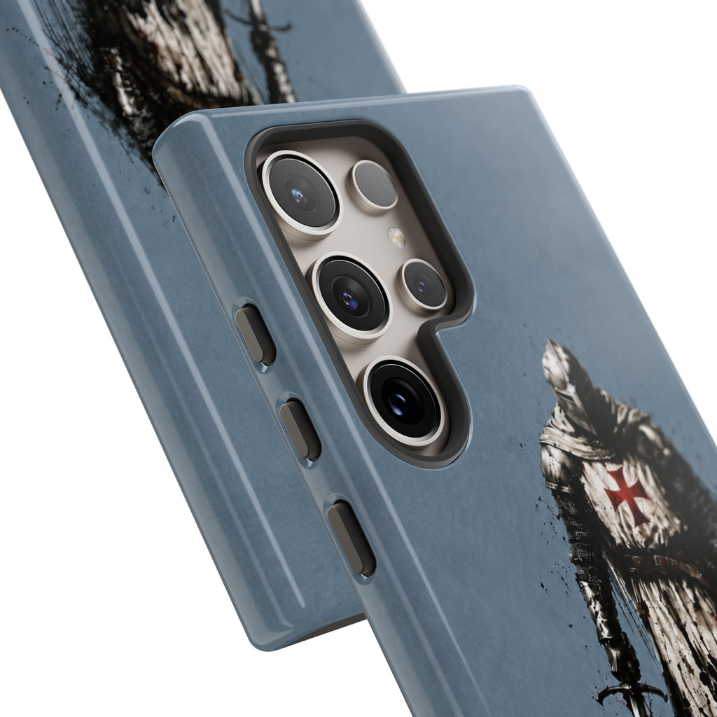 Knight Of The Templar Order Phone Case | Faded Steel Blue