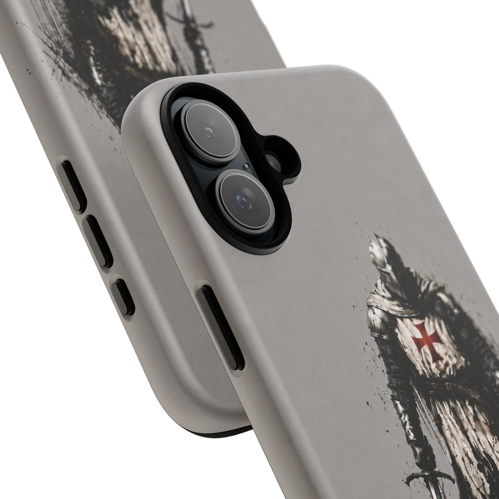 Knight Of The Templar Order Phone Case | Stone Grey