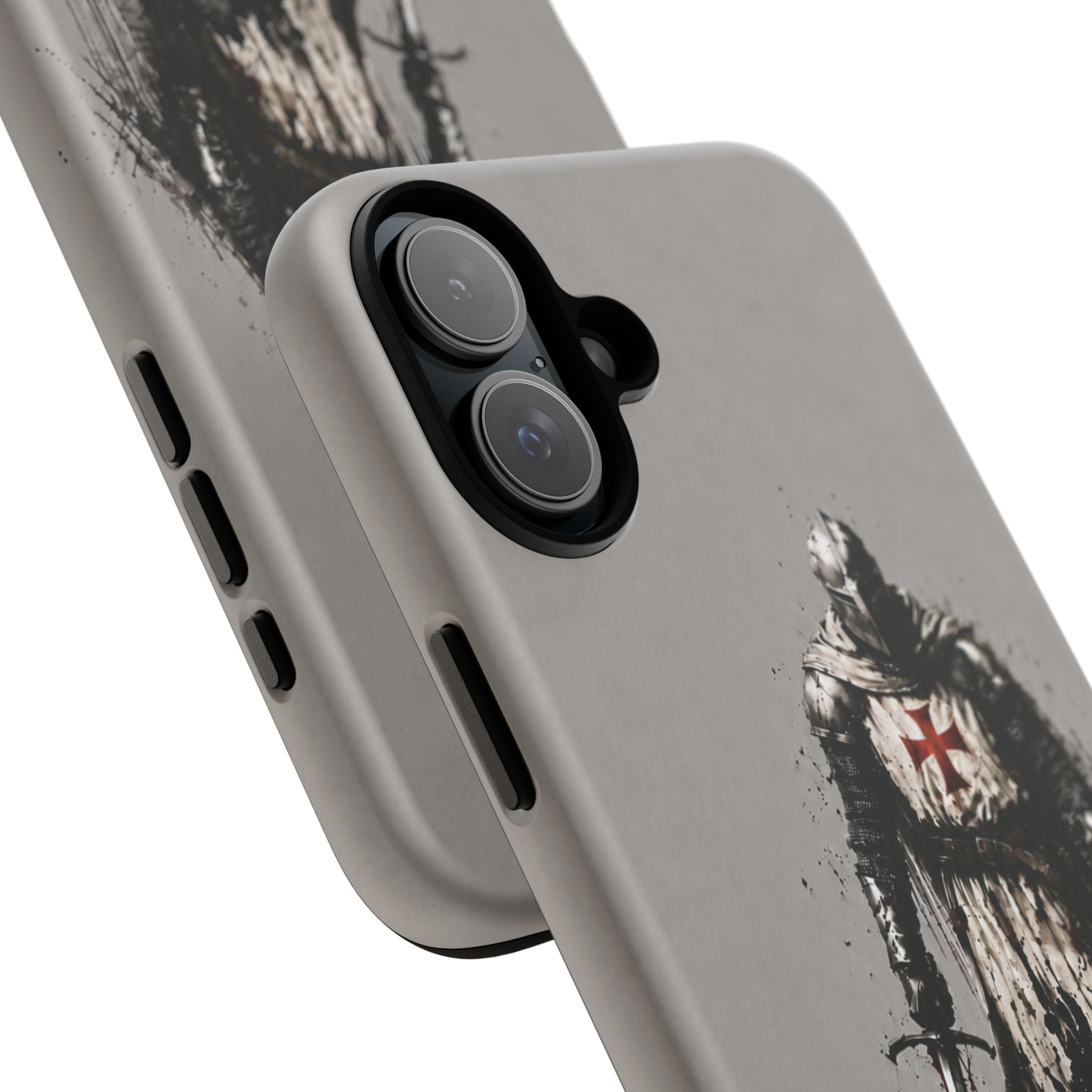 Knight Of The Templar Order Phone Case | Stone Grey