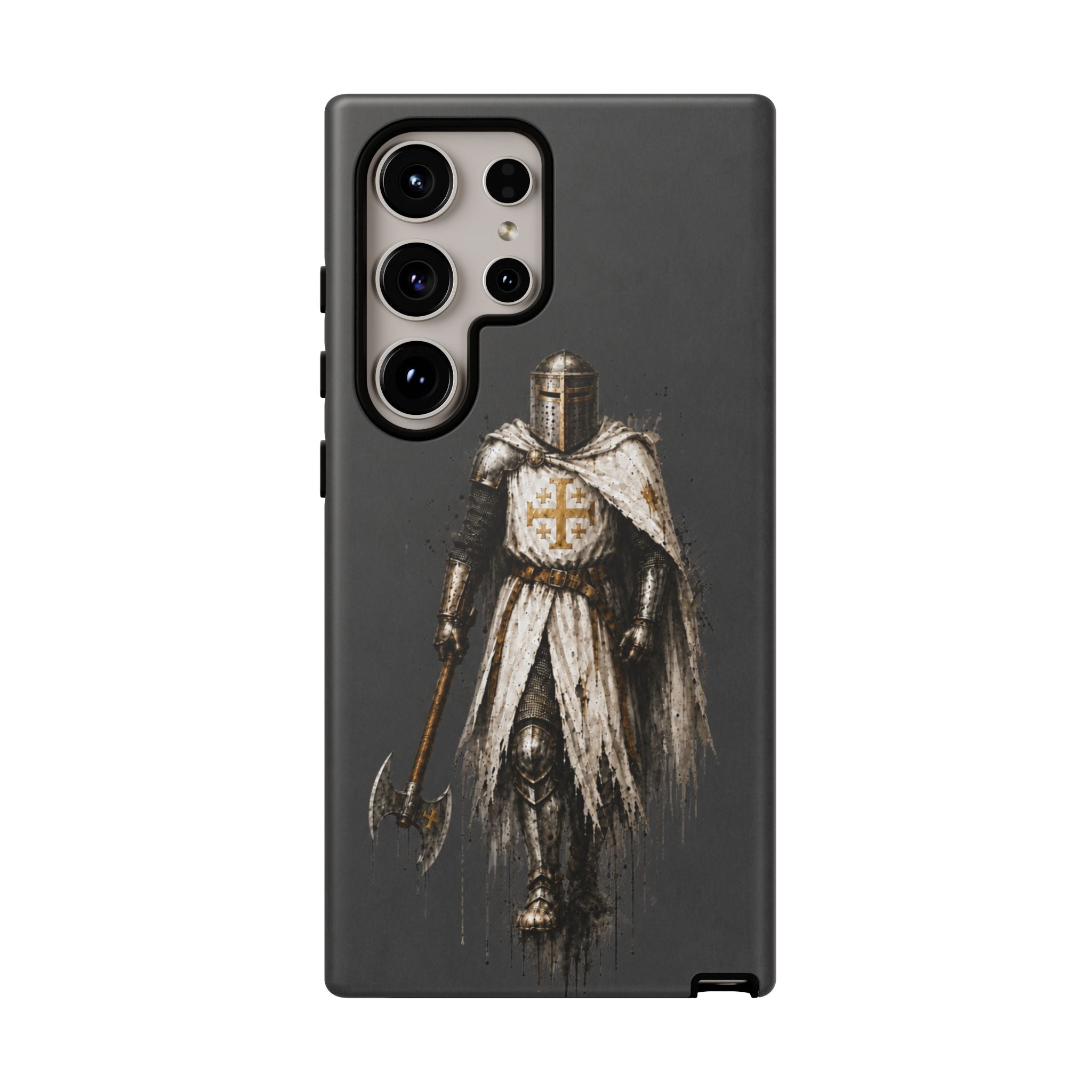 Knight Of The Kingdom Of Jerusalem Phone Case | Charcoal Grey